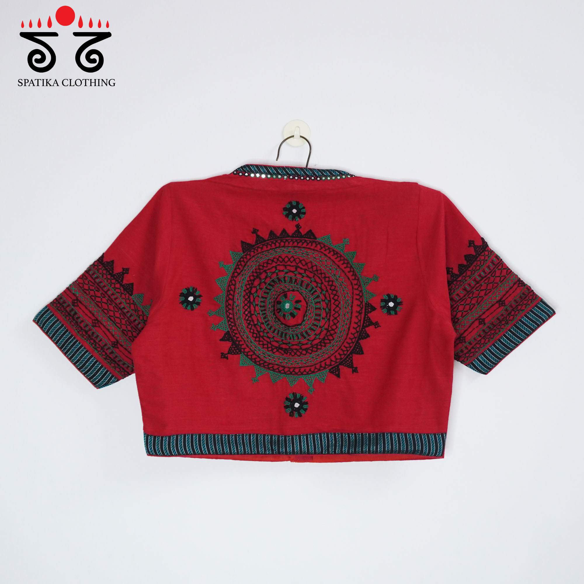 Red Lambani Khun Handcrafted Blouse