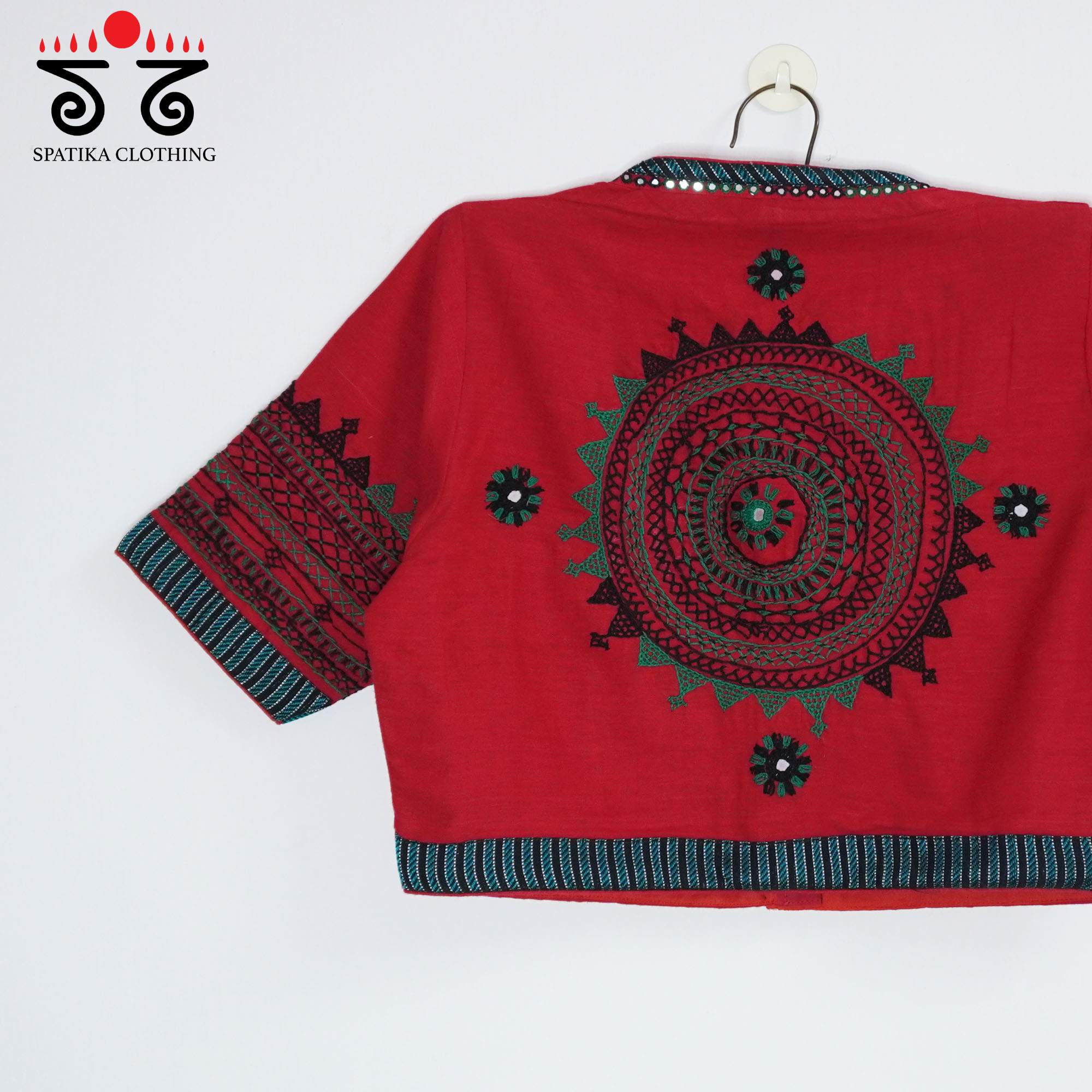 Red Lambani Khun Handcrafted Blouse