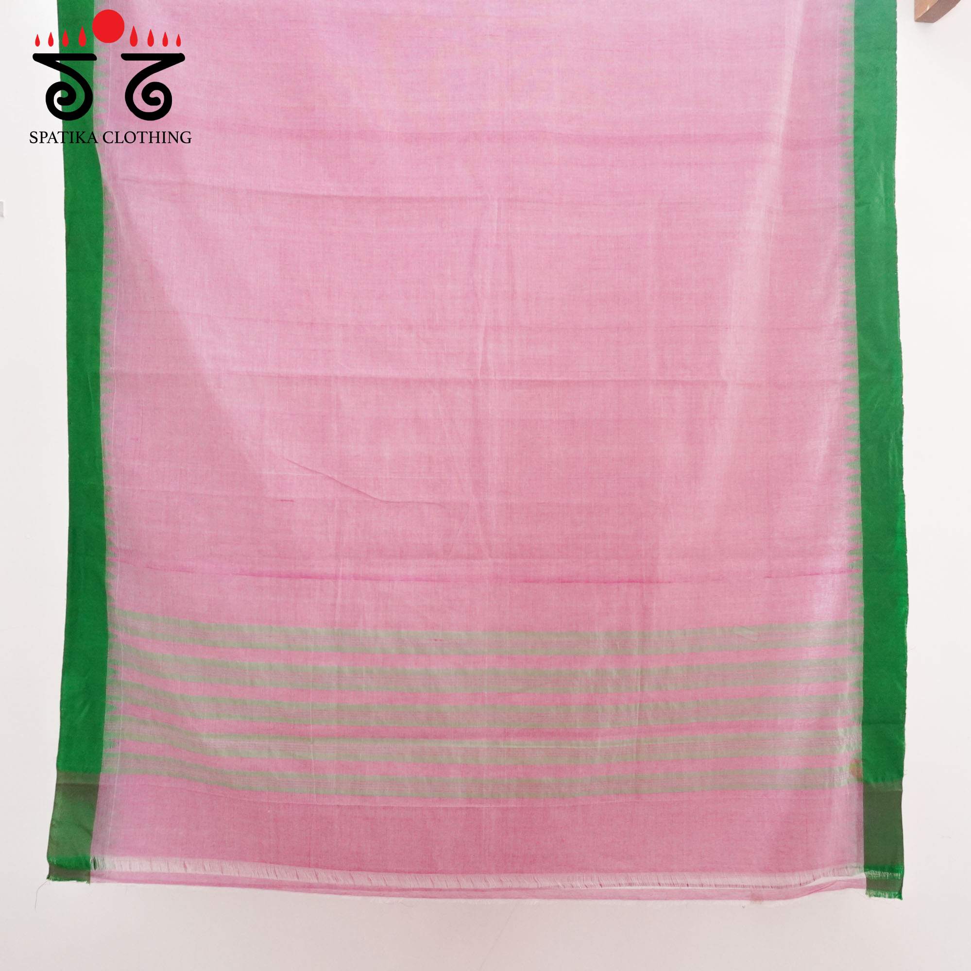 Pink Ponduru Cotton Saree - Pen Kalamkari Blouse