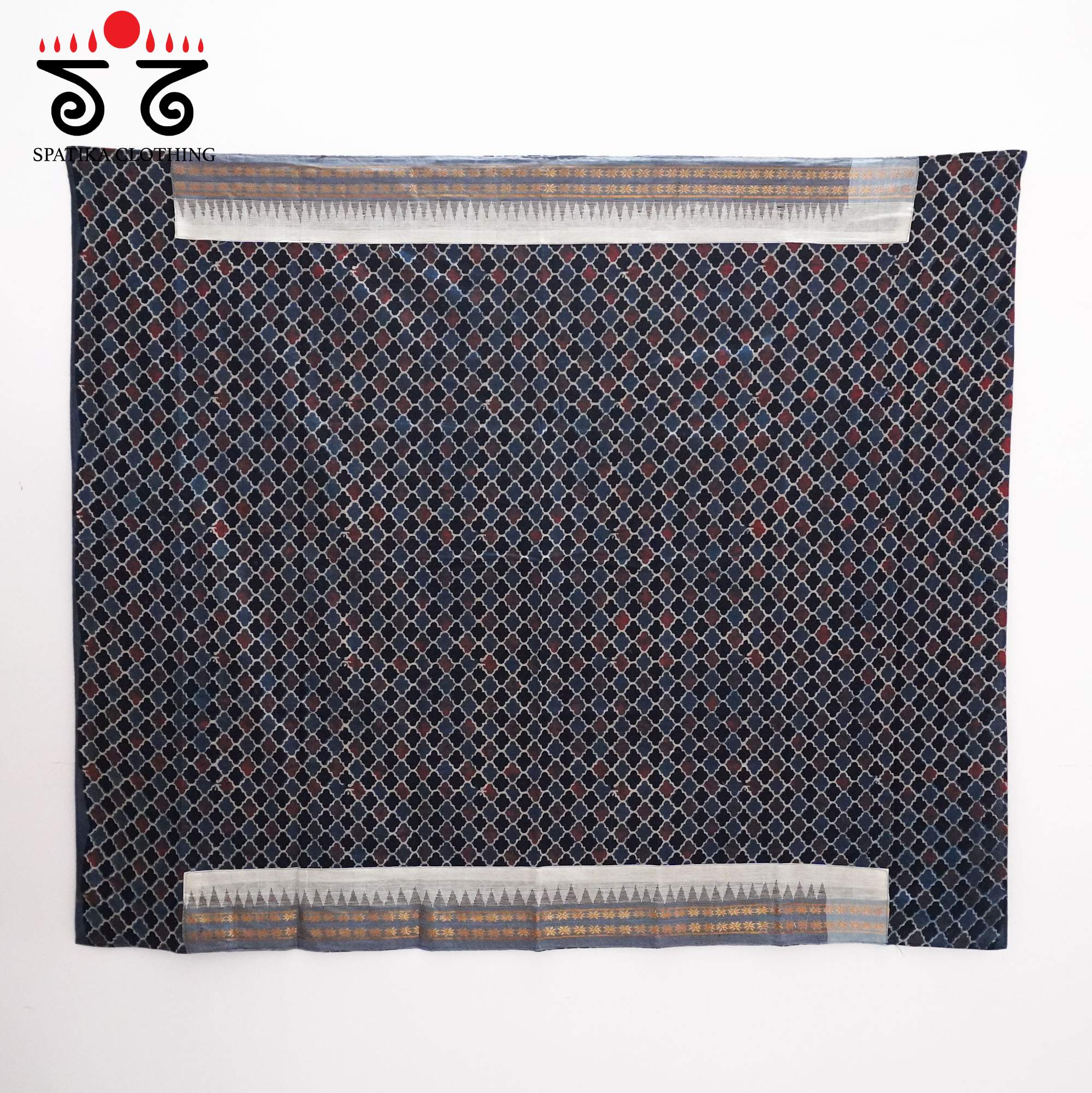 Off White Ponduru Handspun Cotton Saree With Special Blouse