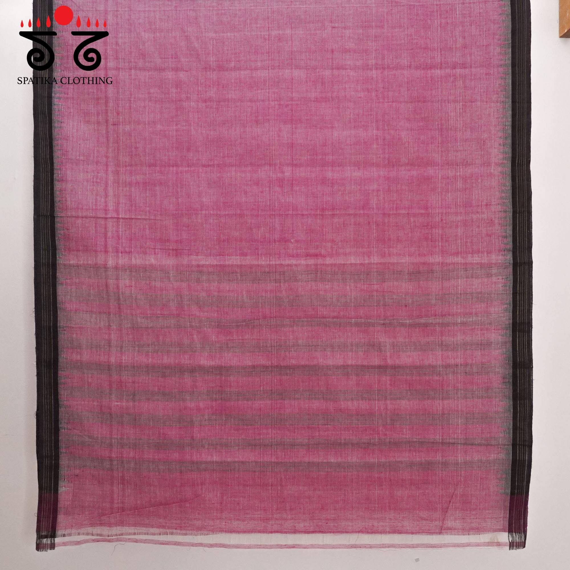 Pink Ponduru Handspun Cotton Saree With Special Blouse