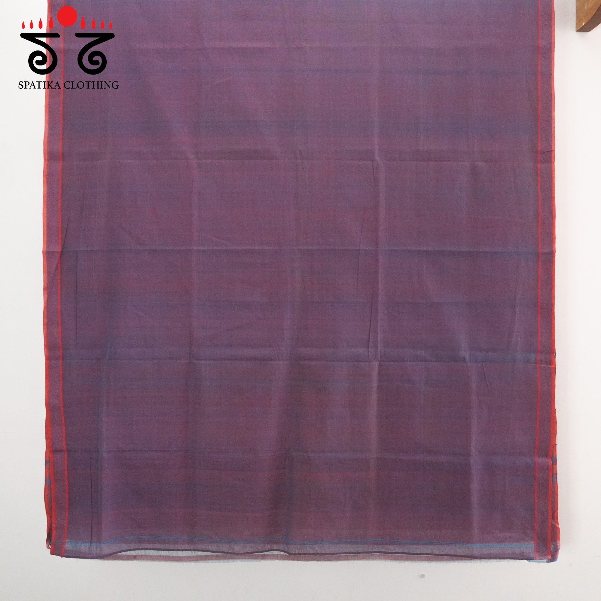 Violet Andhra Handwoven Cotton Saree With Special Blouse