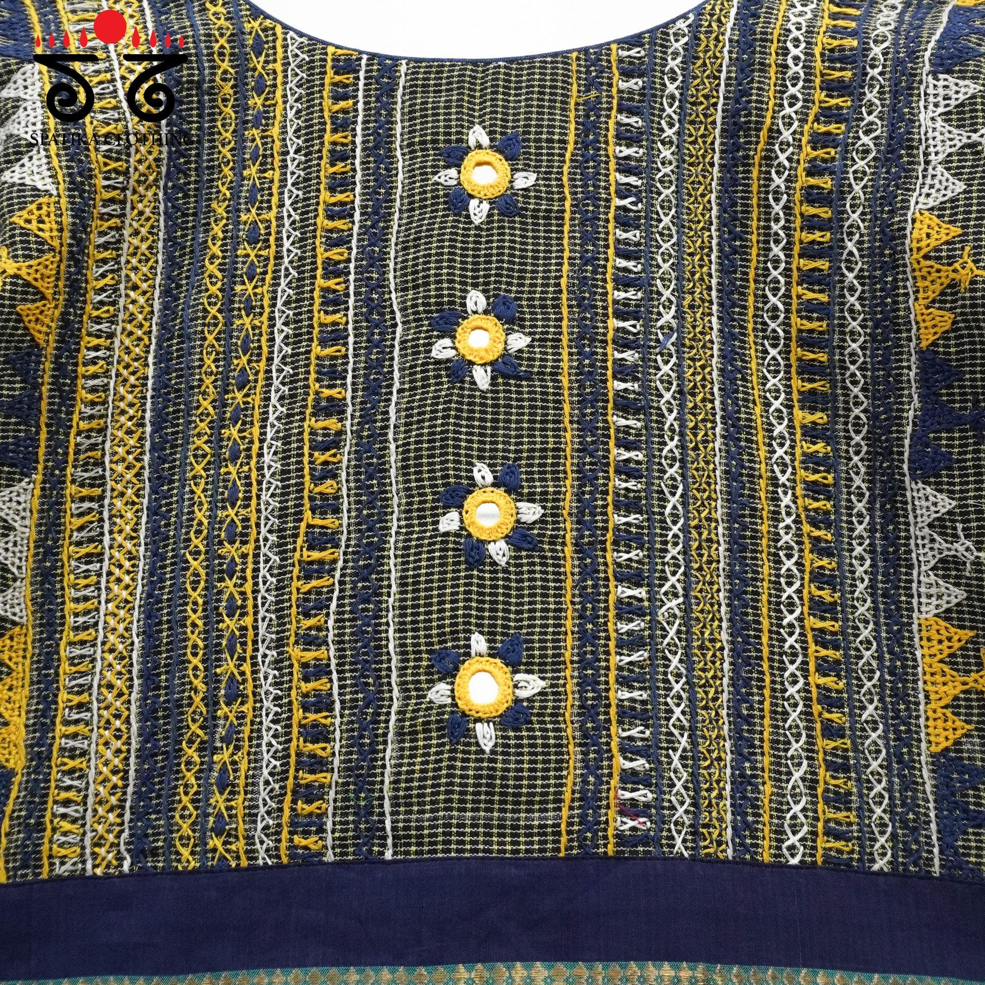 Blue Kashi - The Festive Lambani Blouse