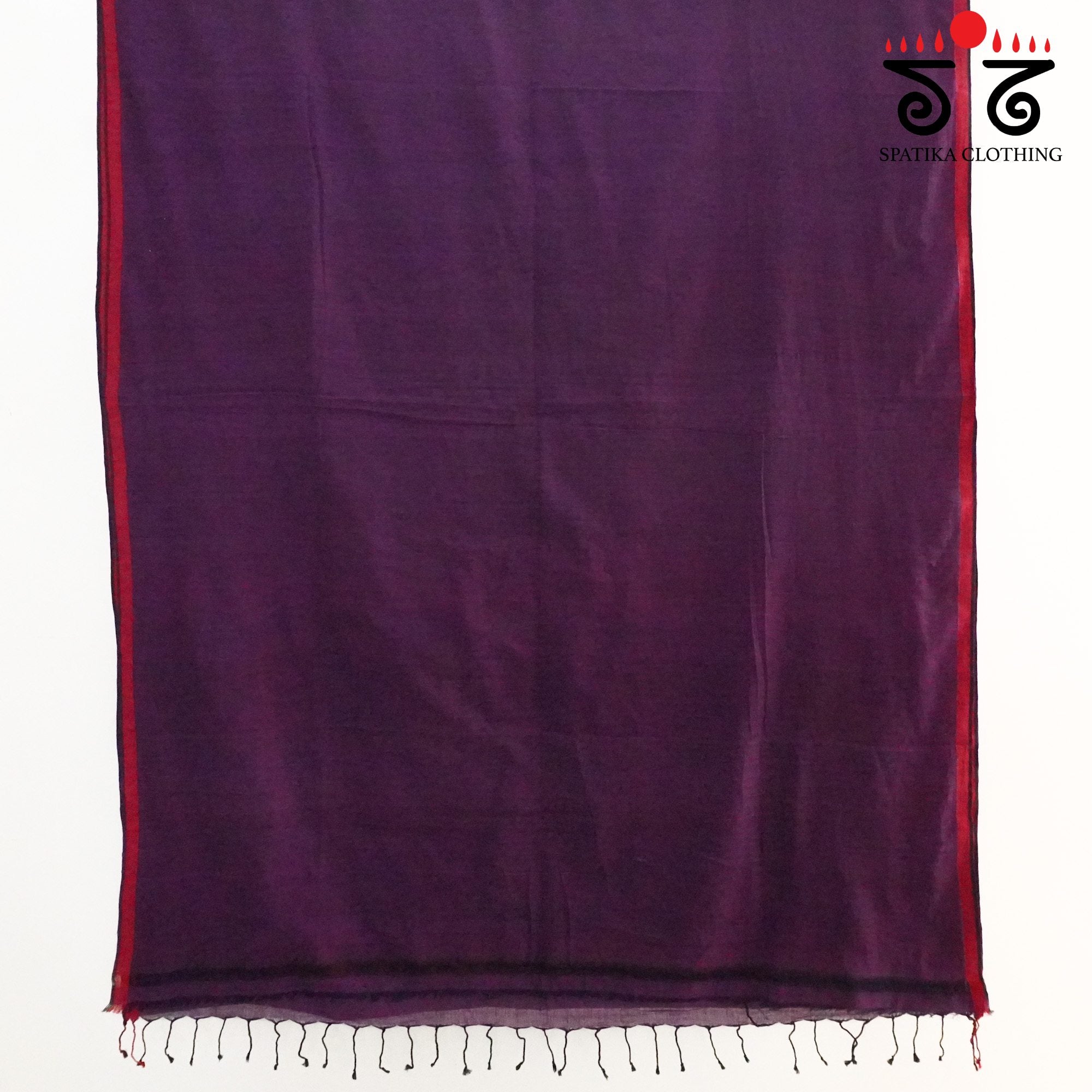 Grape Jamdhani Bengal Cotton Saree