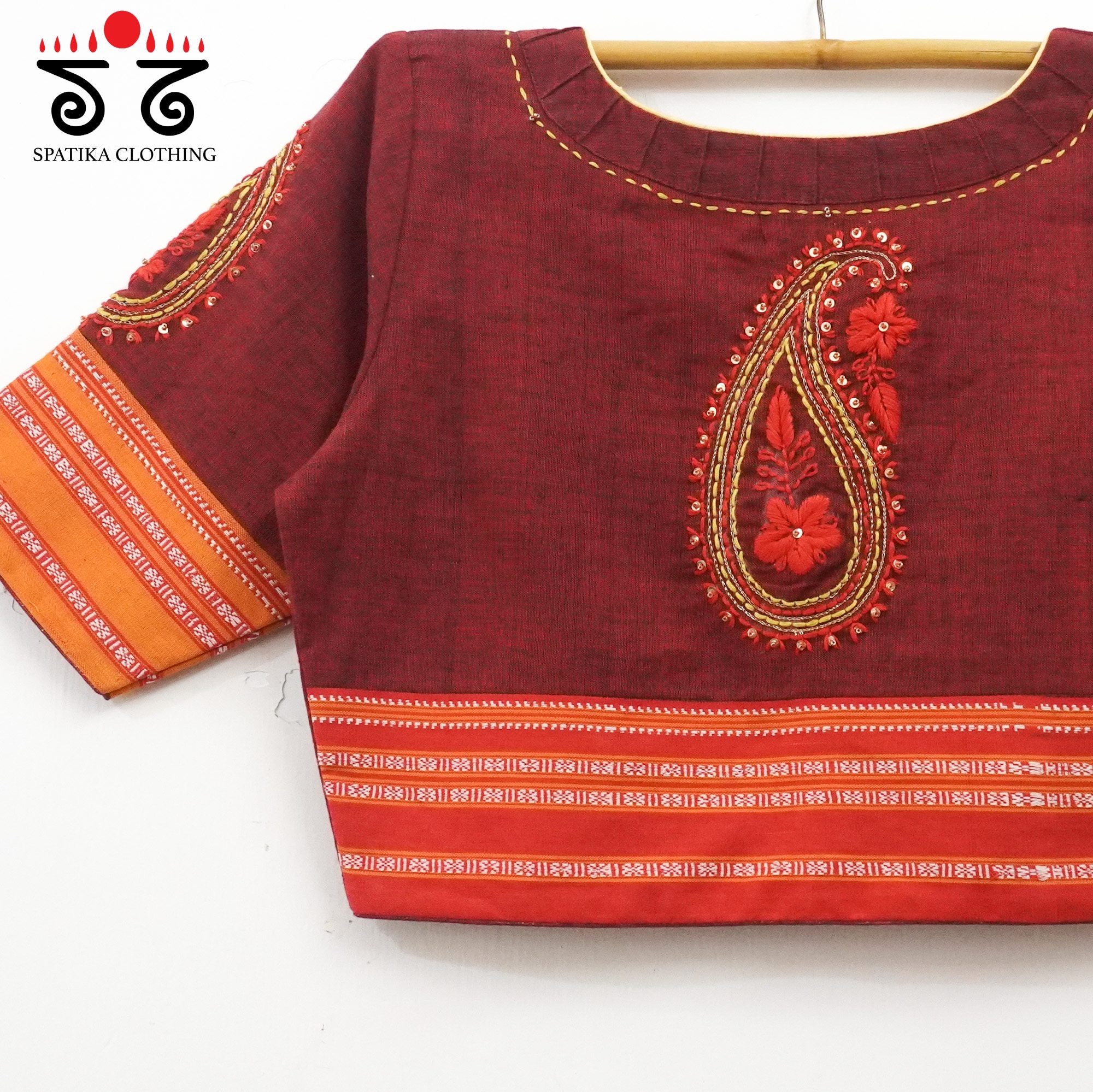 The Ilkal Chikan Blouse - Festive Edit