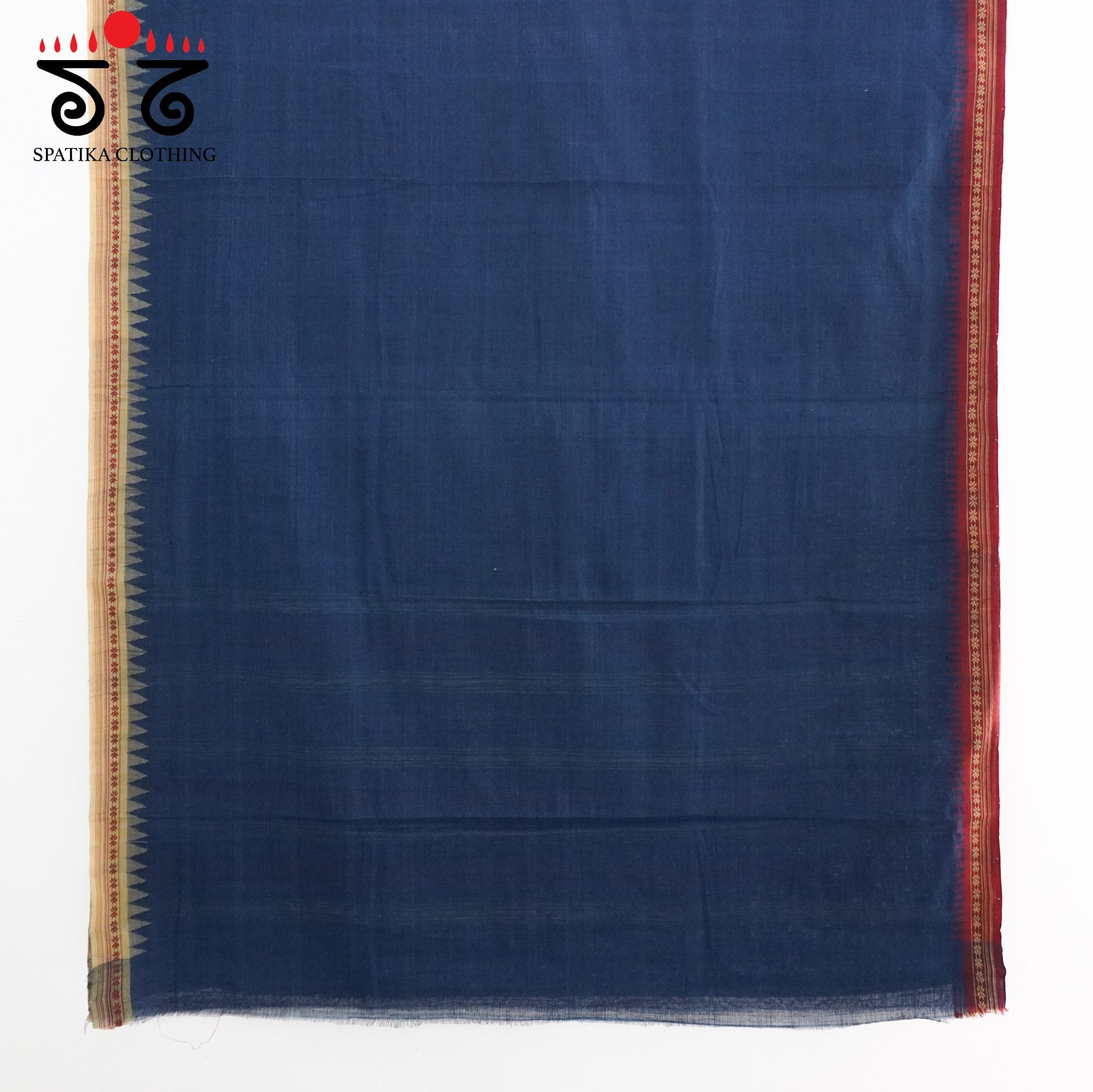 Blue Ponduru Handspun Cotton Saree