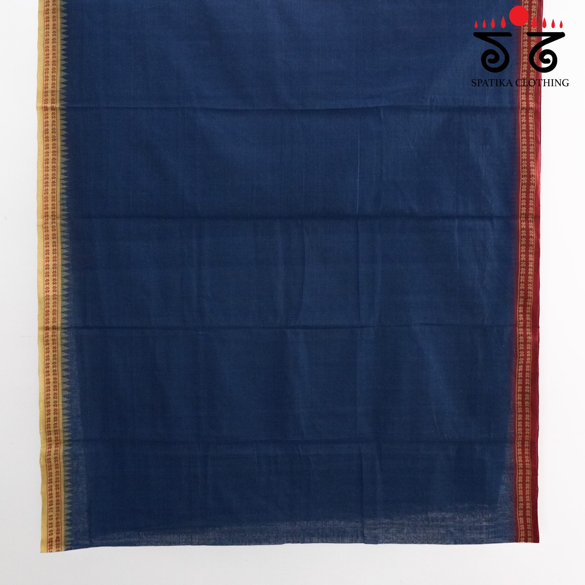 Blue Ponduru Handspun Cotton Saree