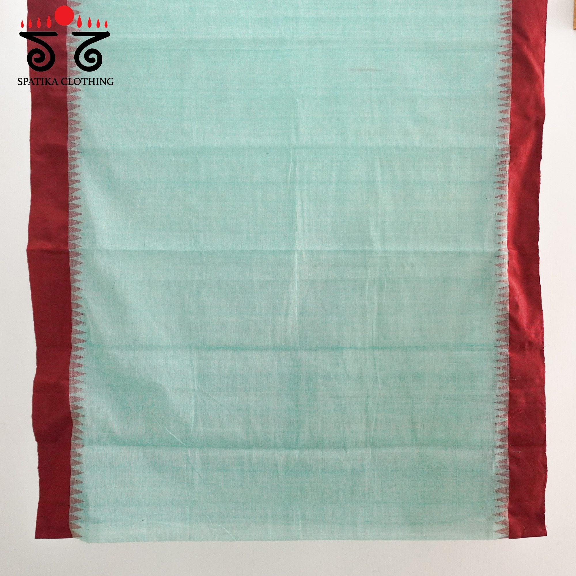 Blue Ponduru Handspun Cotton Saree- Ikat Blouse