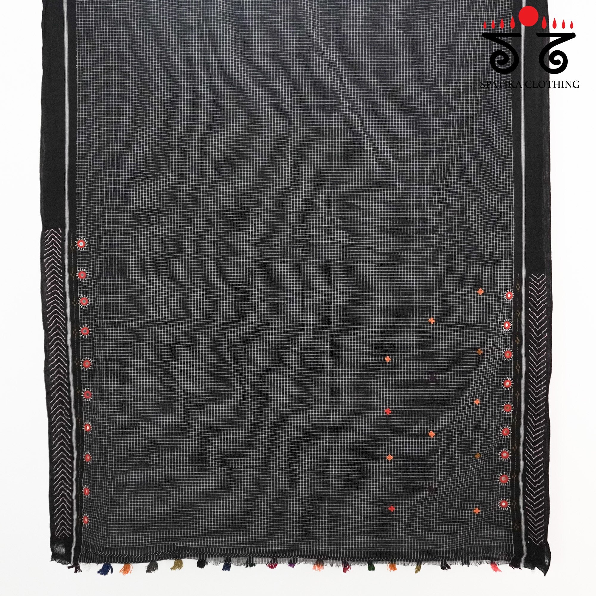 Lambani Hand Embroidered Patteda Anchu Saree