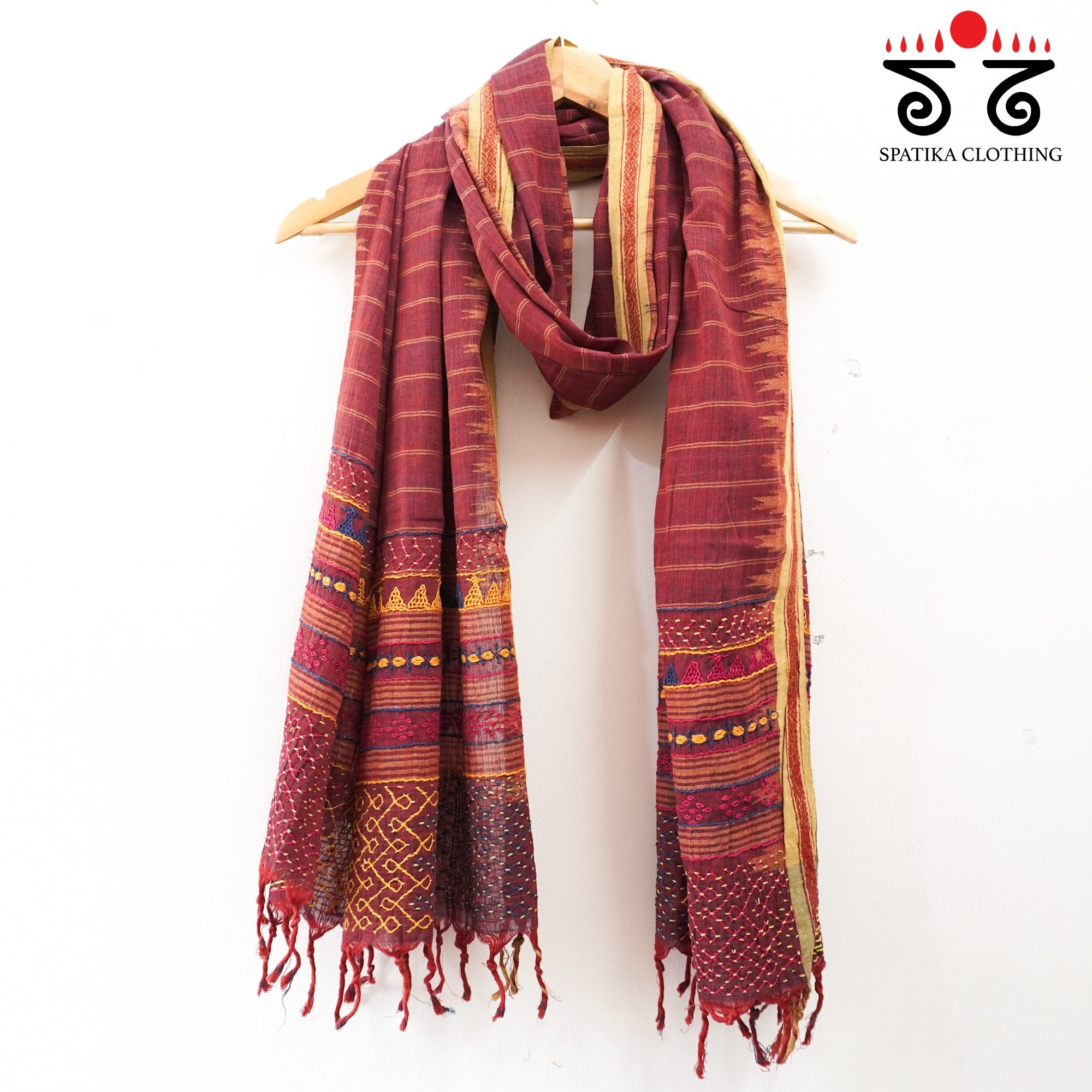 Ponduru Hand Embroidered Dupatta