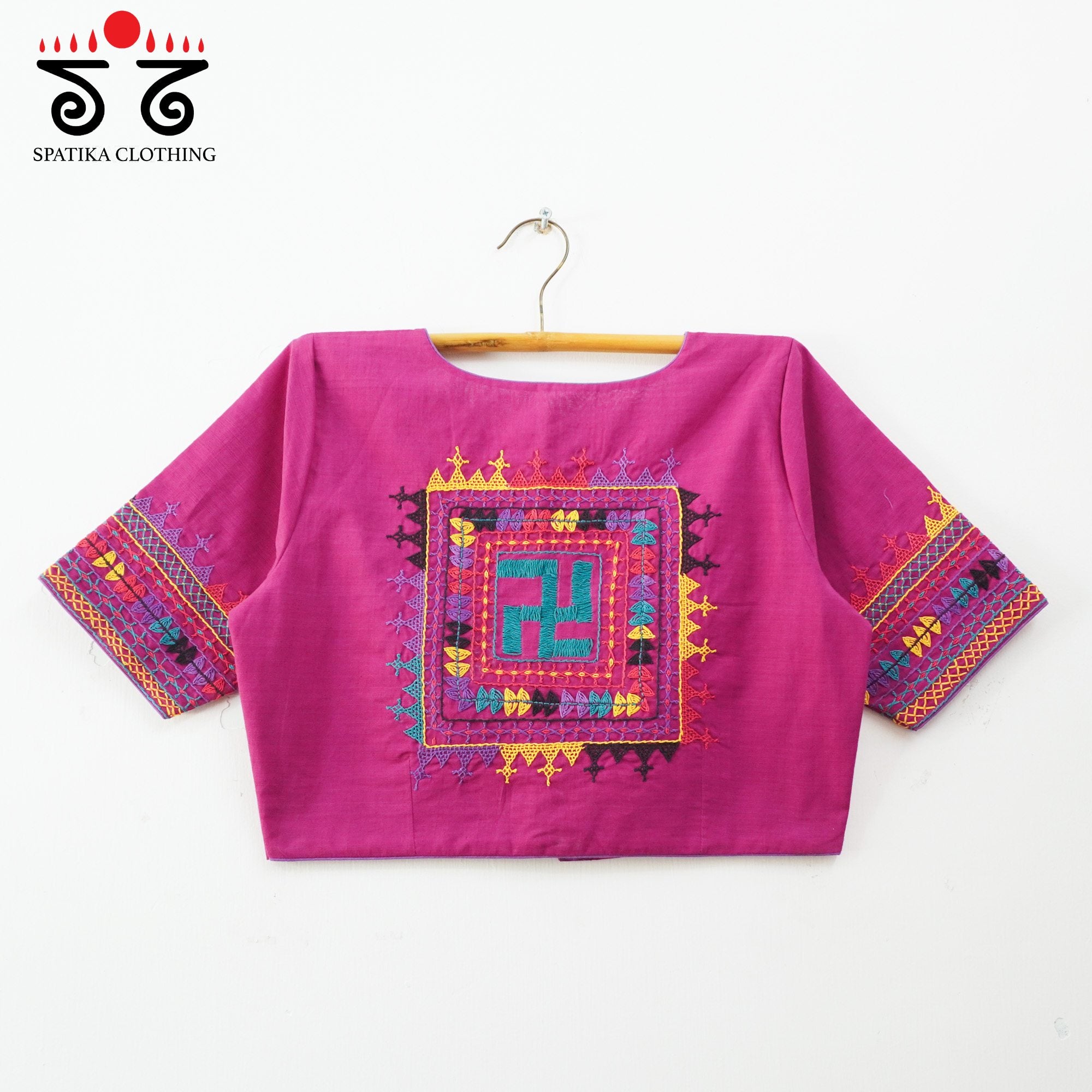 The Lambani Blouse - Magenta!