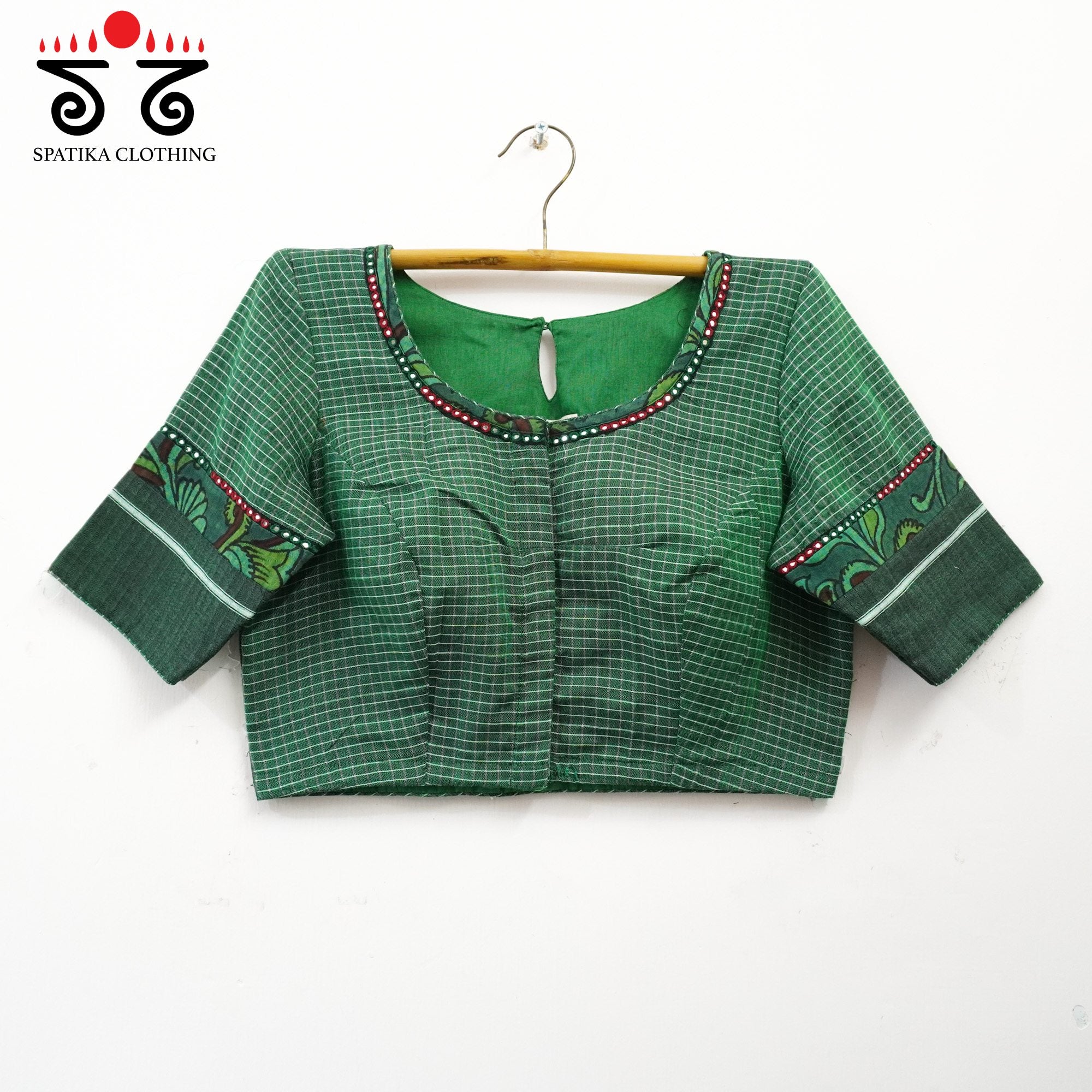 The Kalamkari Ilkal Yoke Blouse