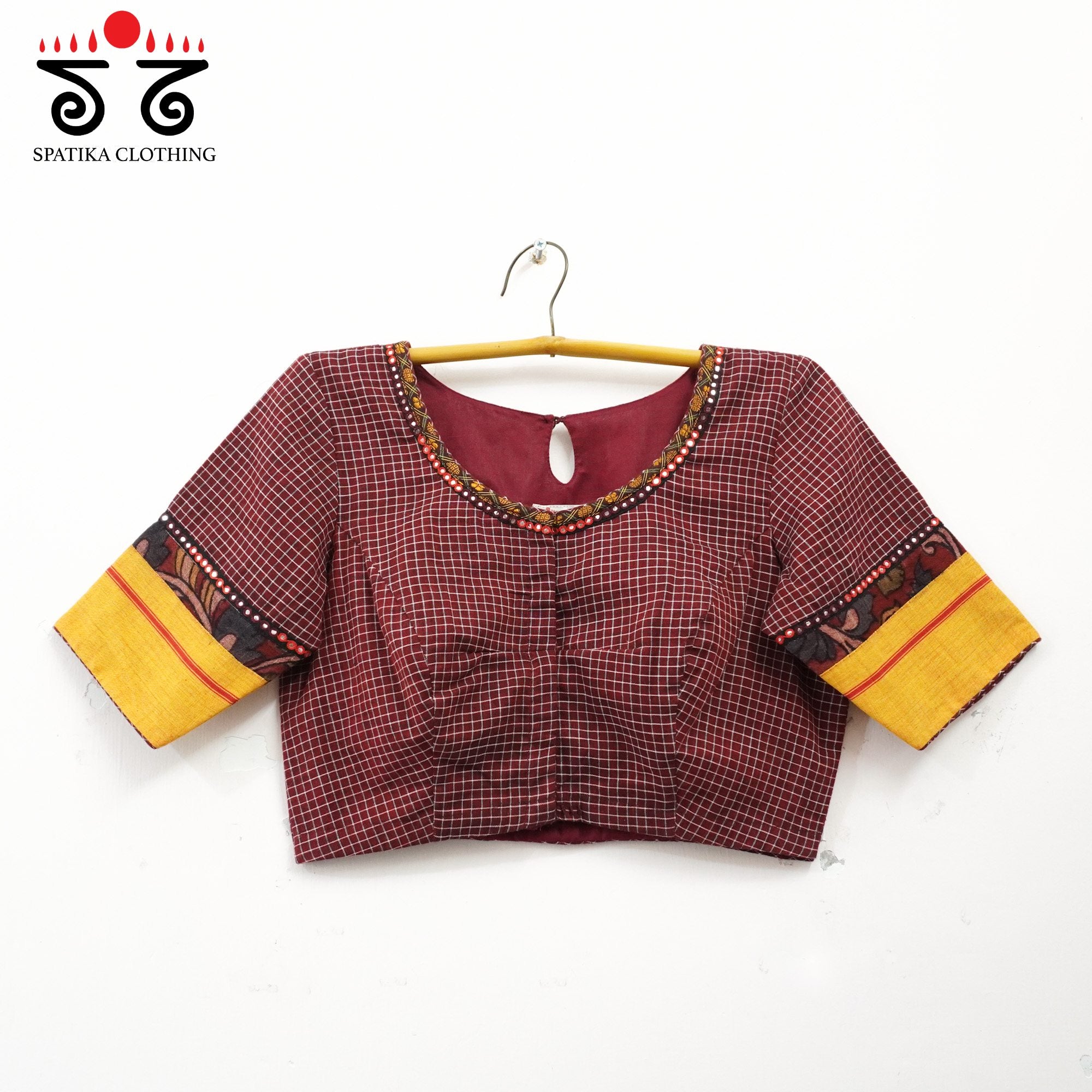 The Kalamkari Ilkal Yoke Blouse