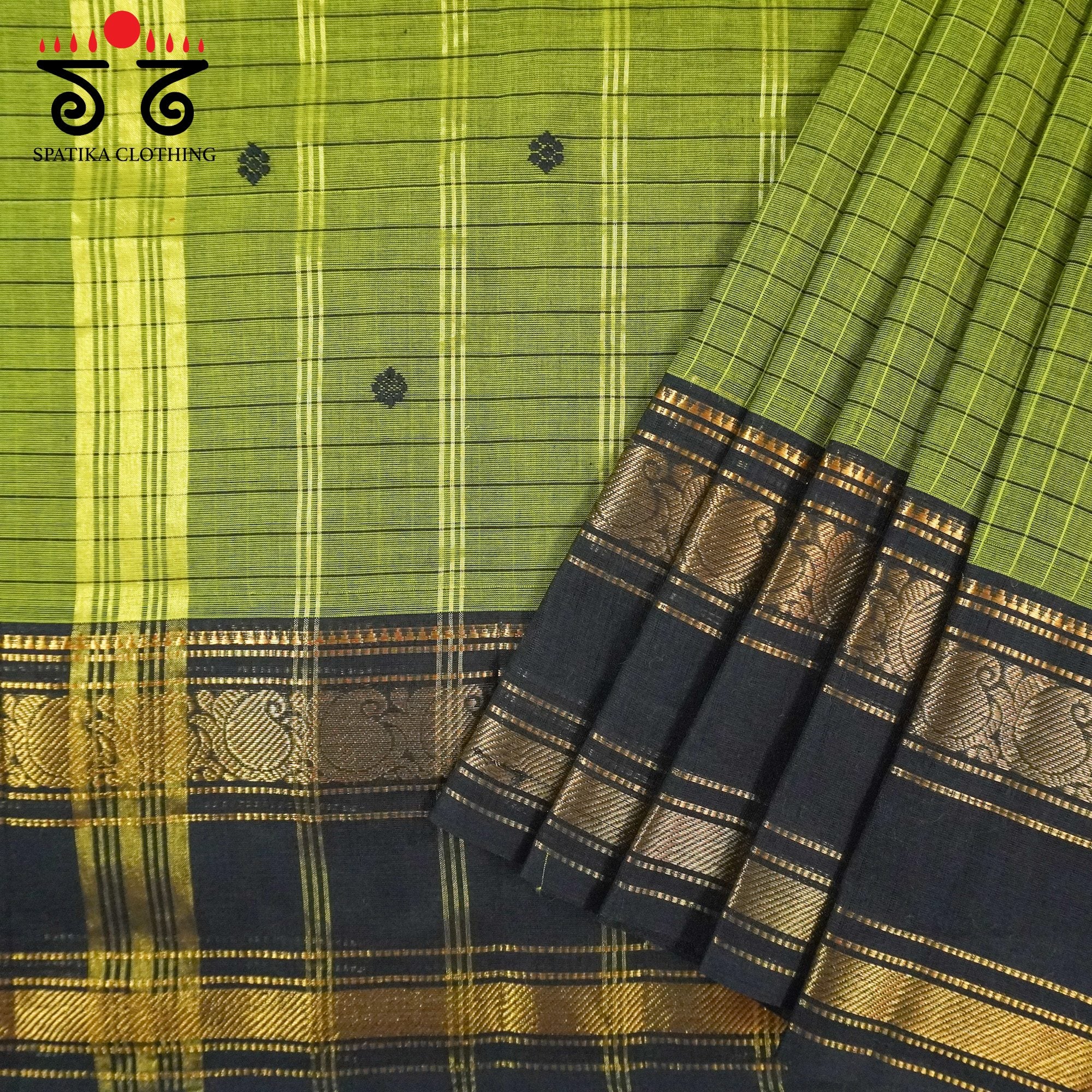 Green Chettinad Cotton Saree