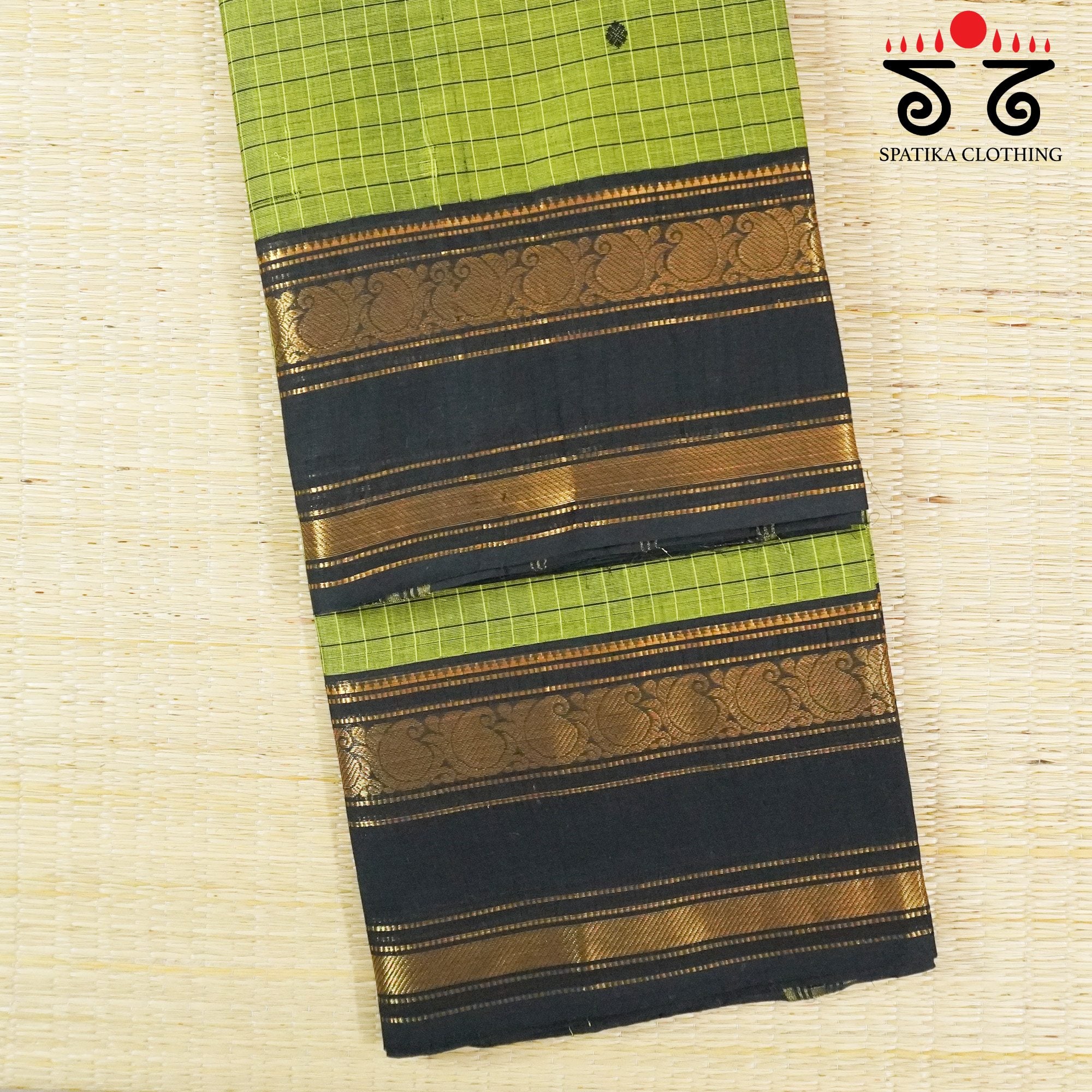 Green Chettinad Cotton Saree
