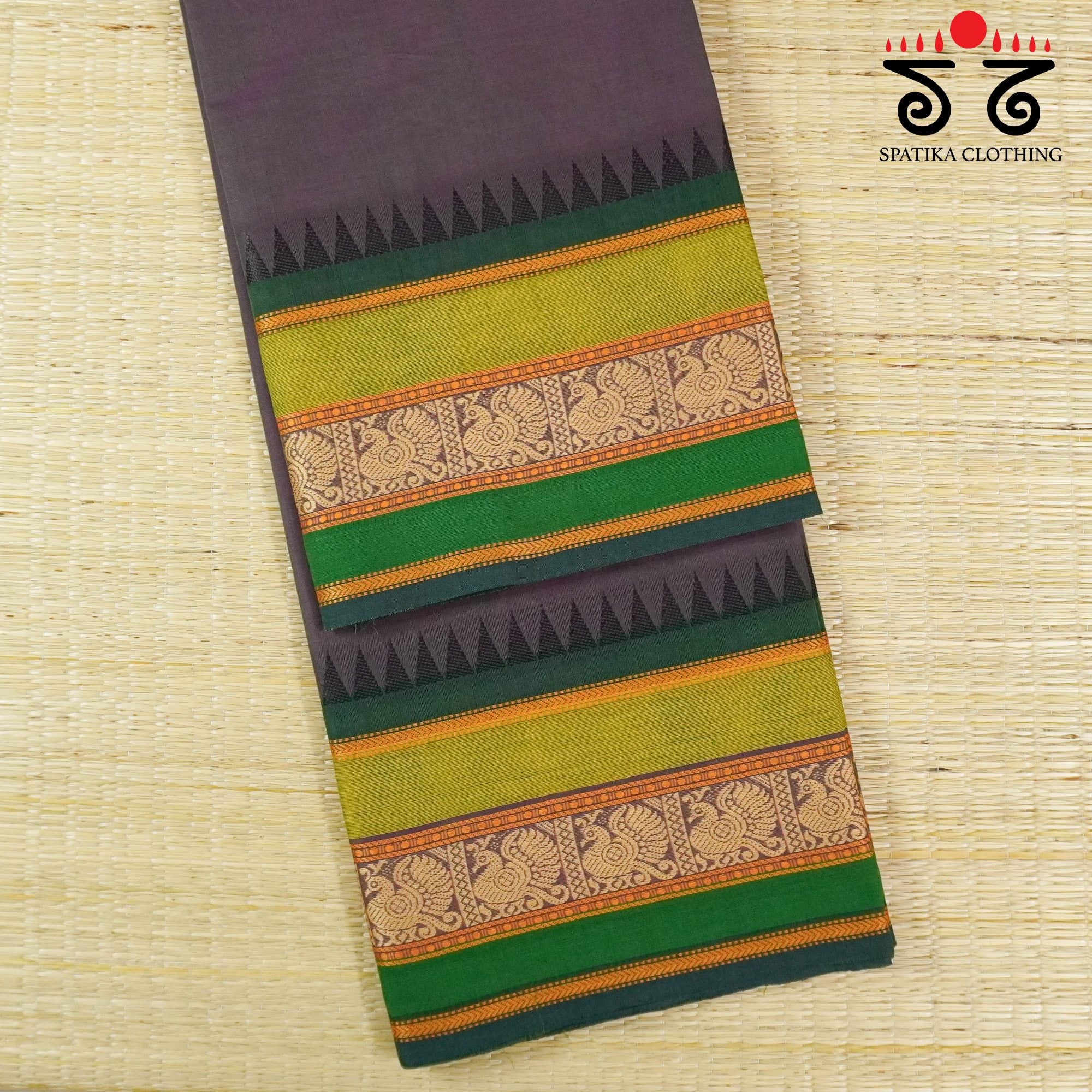 Purple Chettinad Cotton Saree