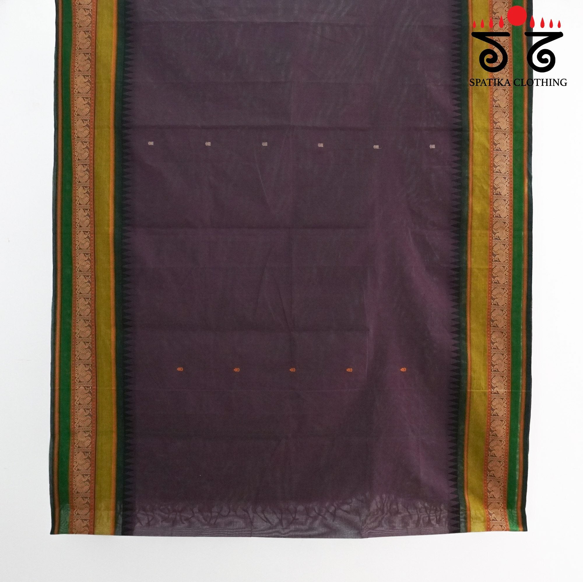 Purple Chettinad Cotton Saree