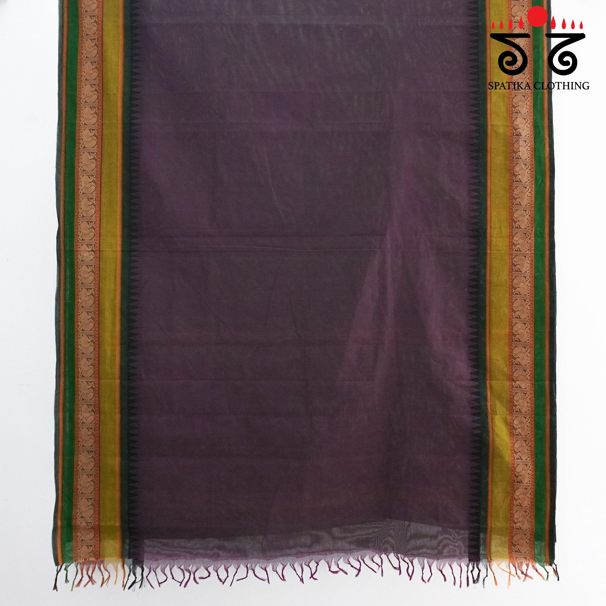 Purple Chettinad Cotton Saree
