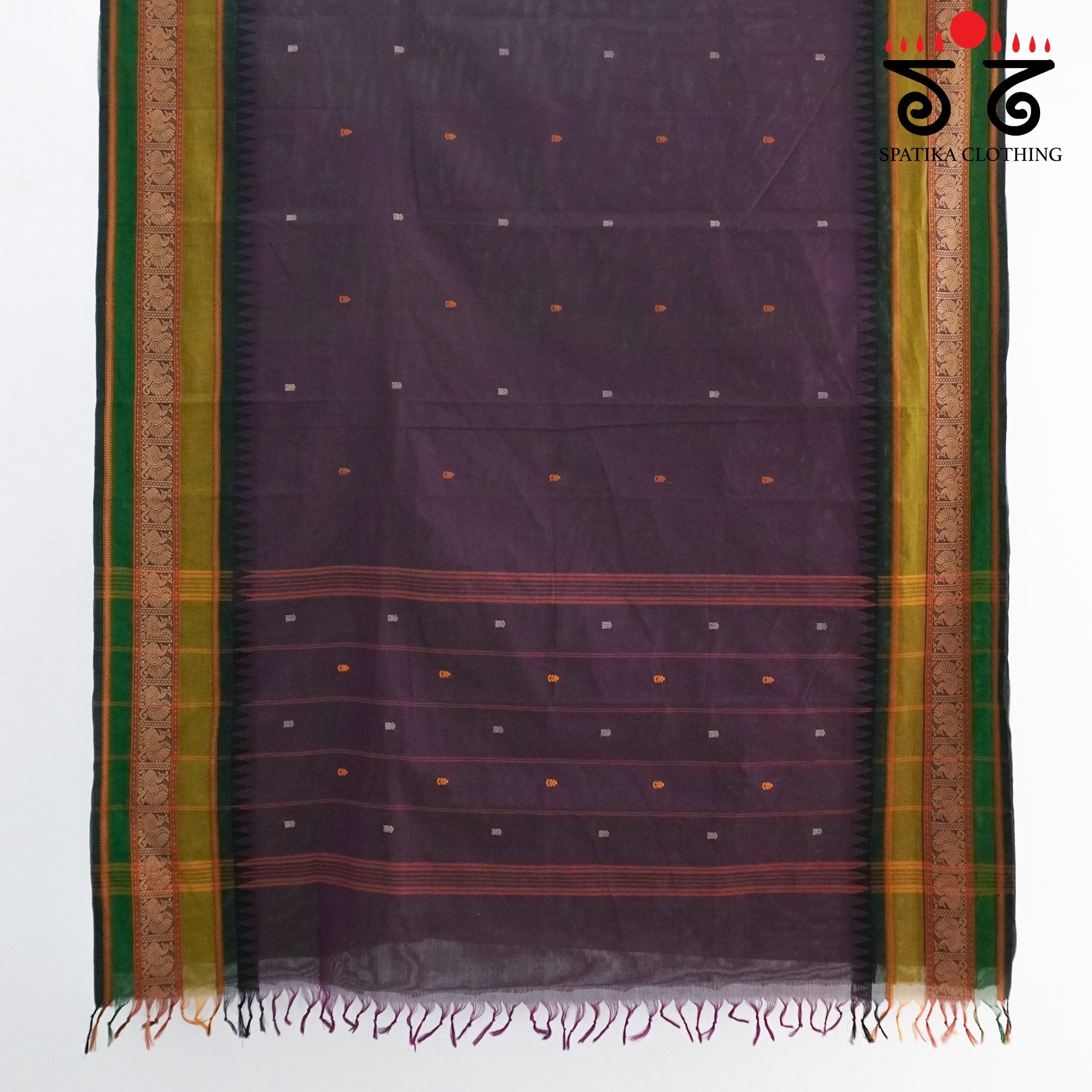 Purple Chettinad Cotton Saree