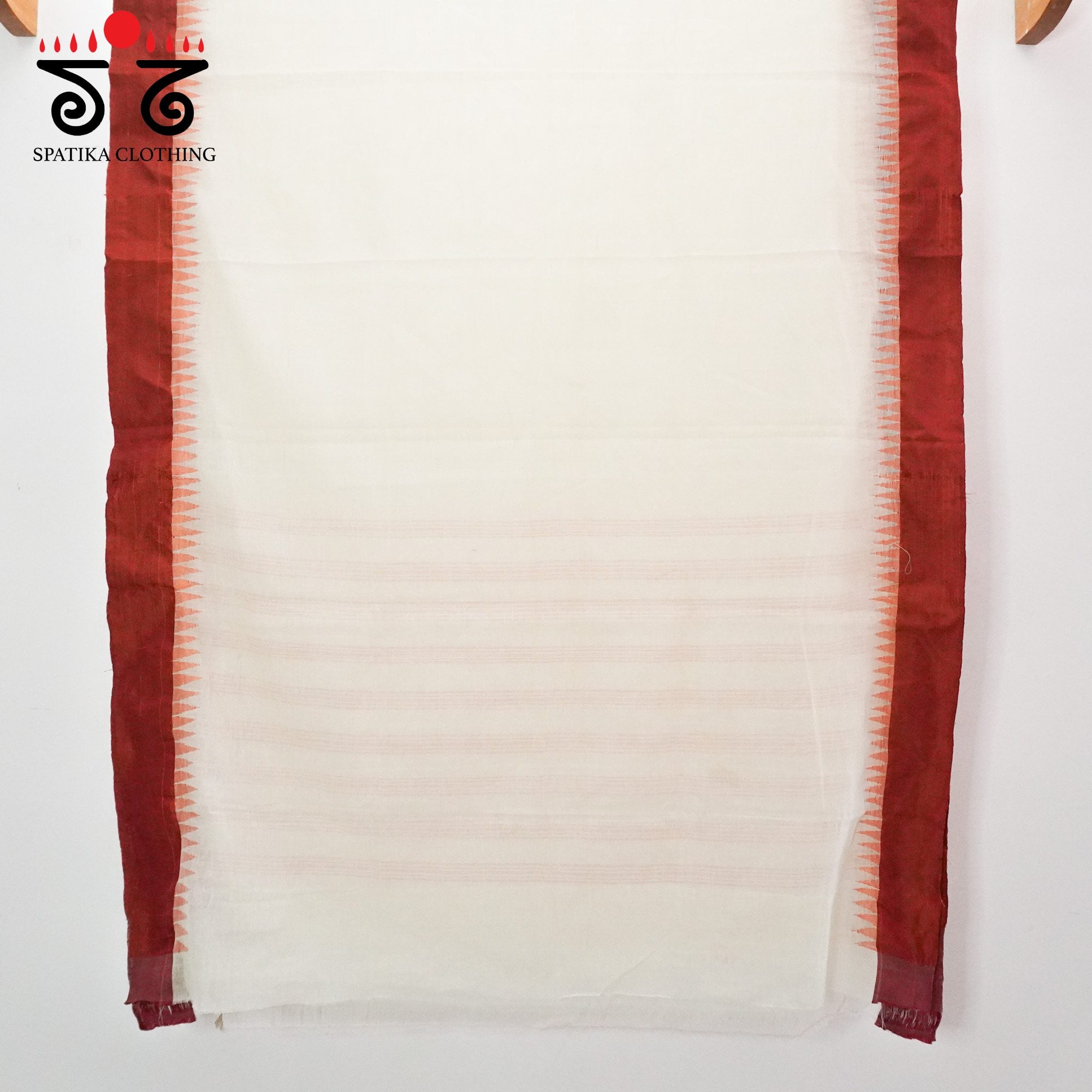 Off white Ponduru Handspun Saree - With Silk border