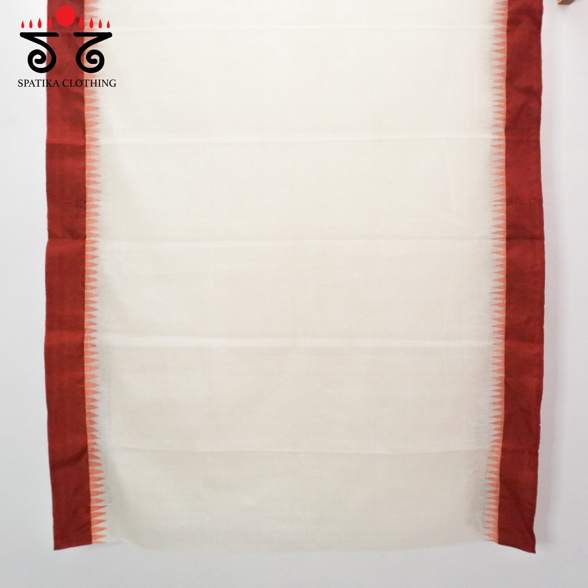 Off white Ponduru Handspun Saree - With Silk border