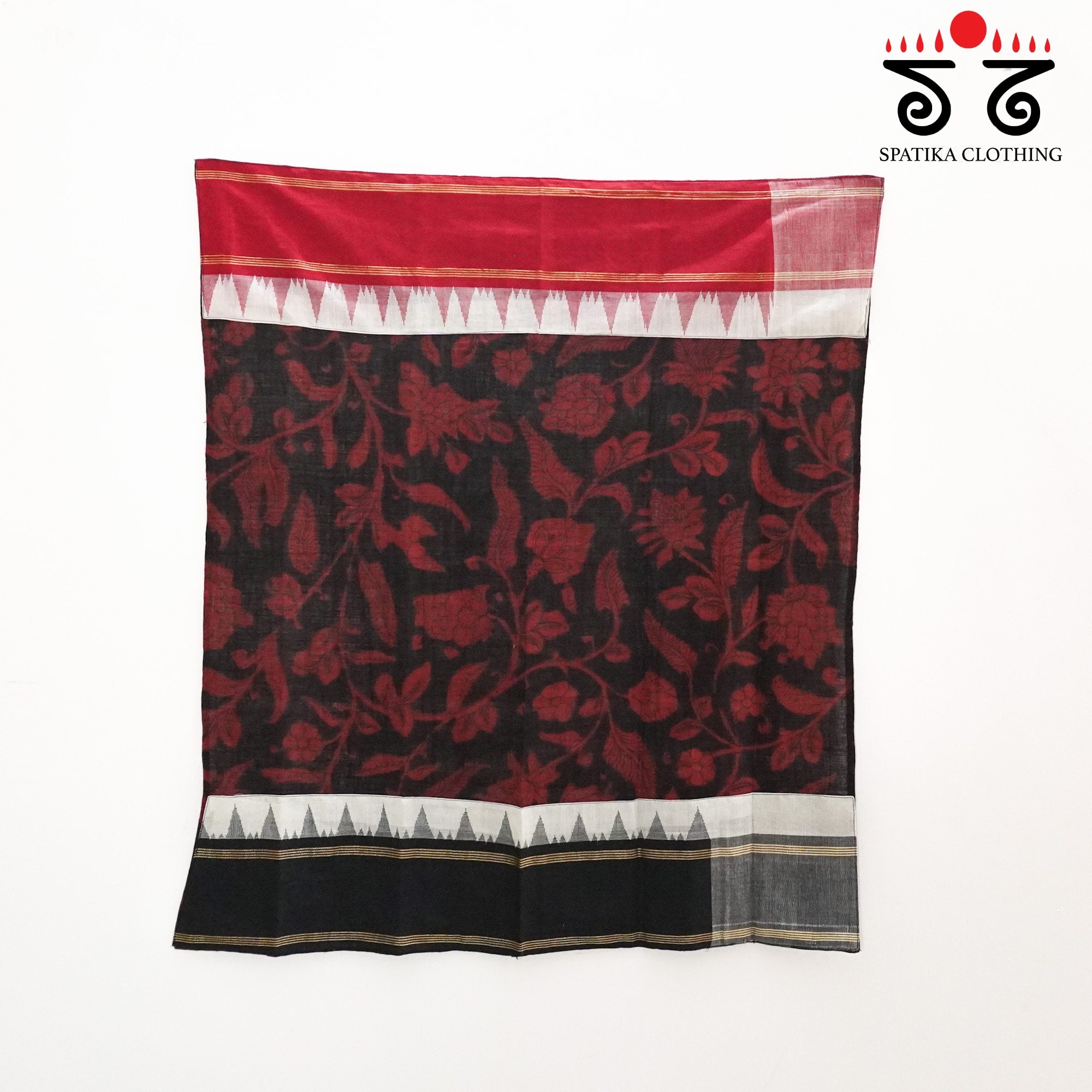 Ponduru Handspun Saree - Pen Kalamkari Blouse