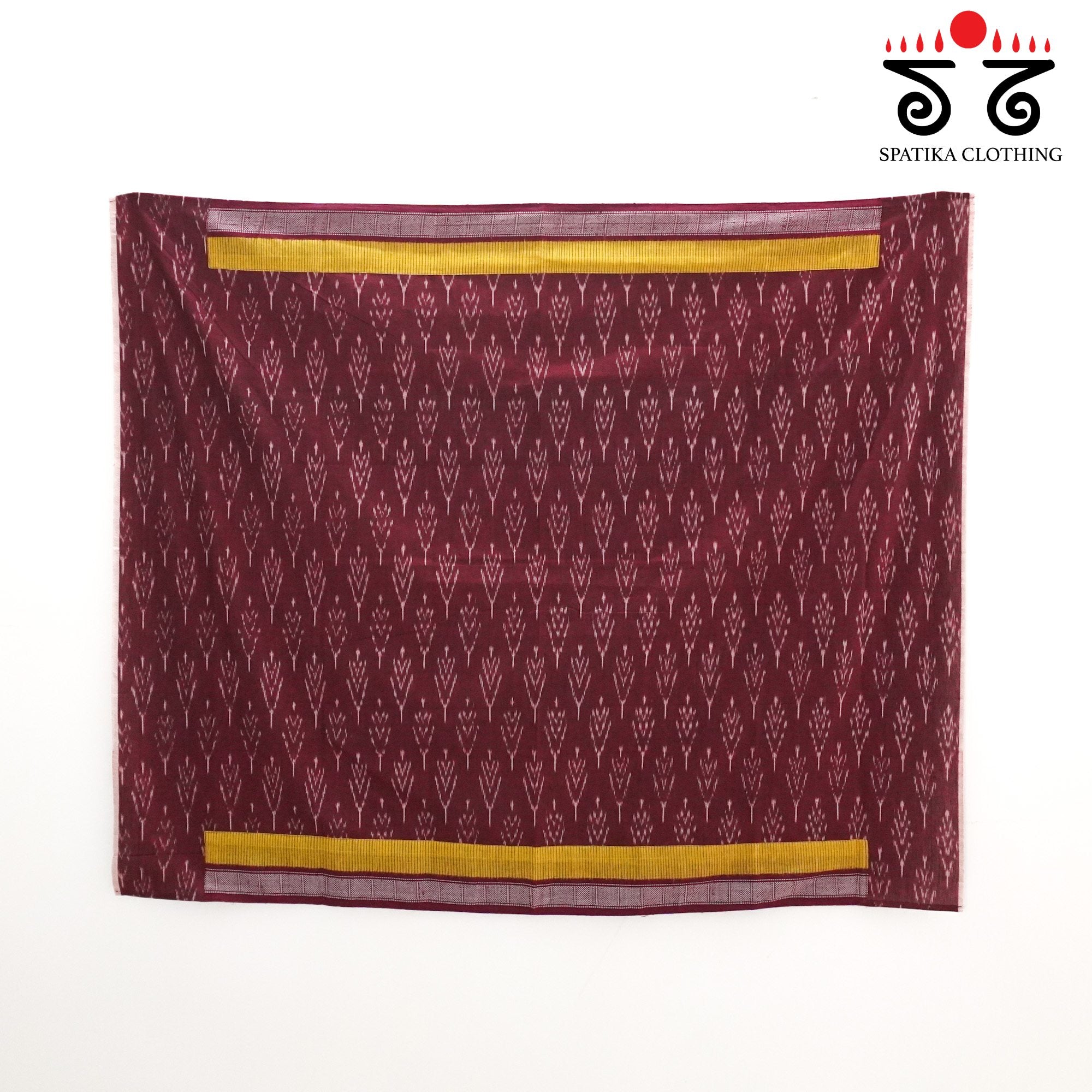 Ponduru Handspun Cotton Saree With Ikat Blouse