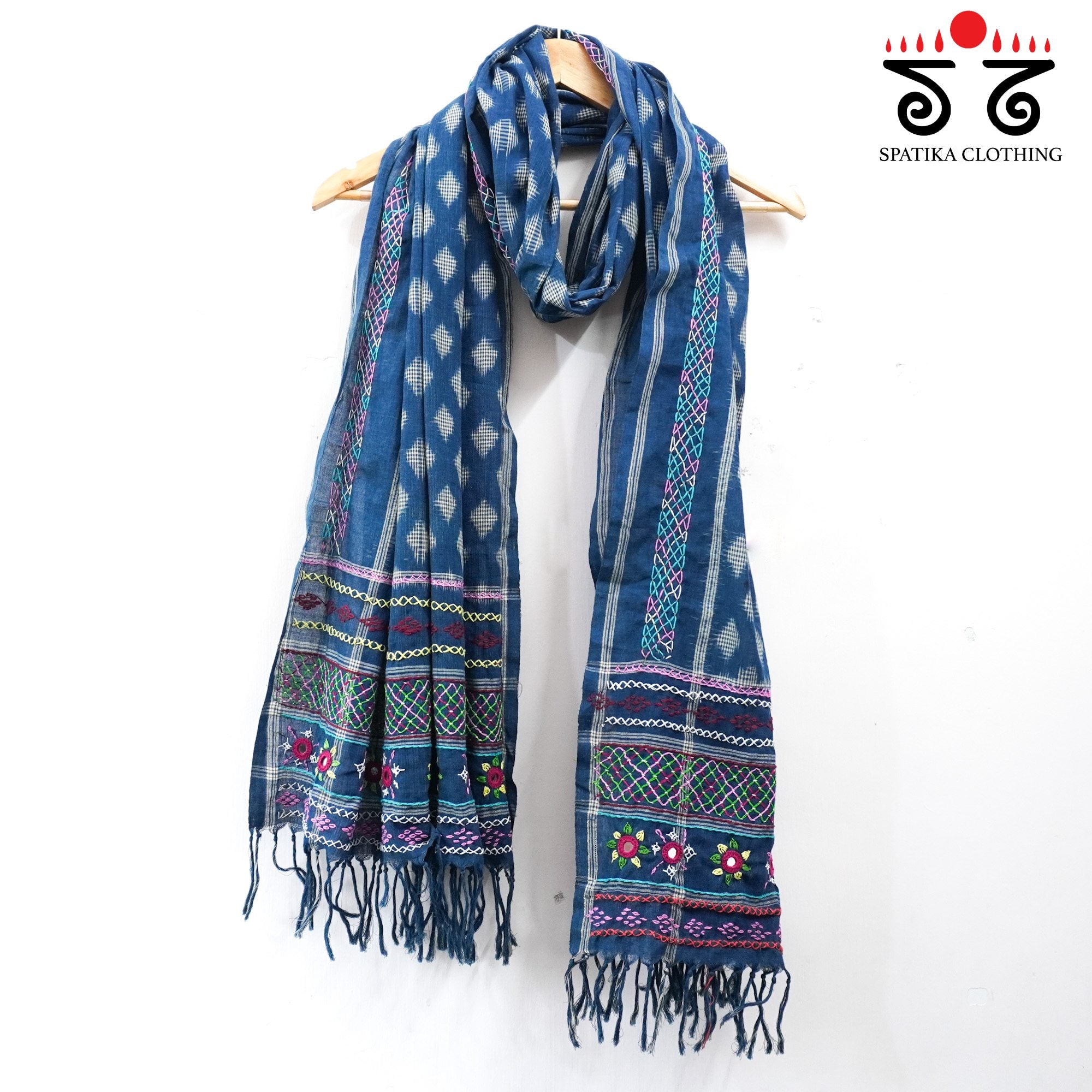 Telia-Lambani Hand Embroidered Dupatta