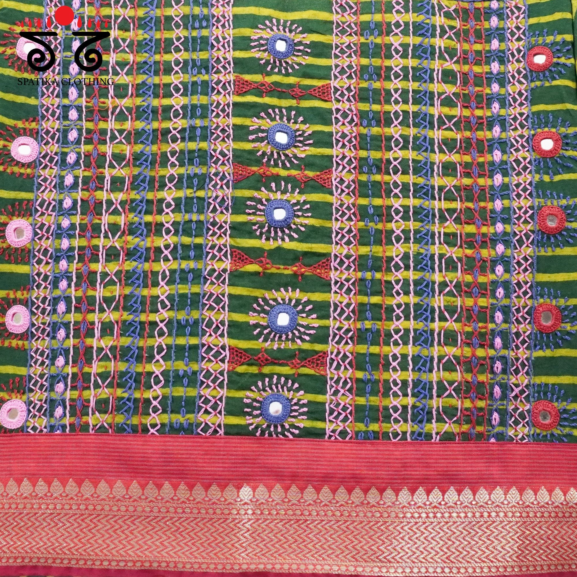 Green Kashi - Festive Lambani Blouse