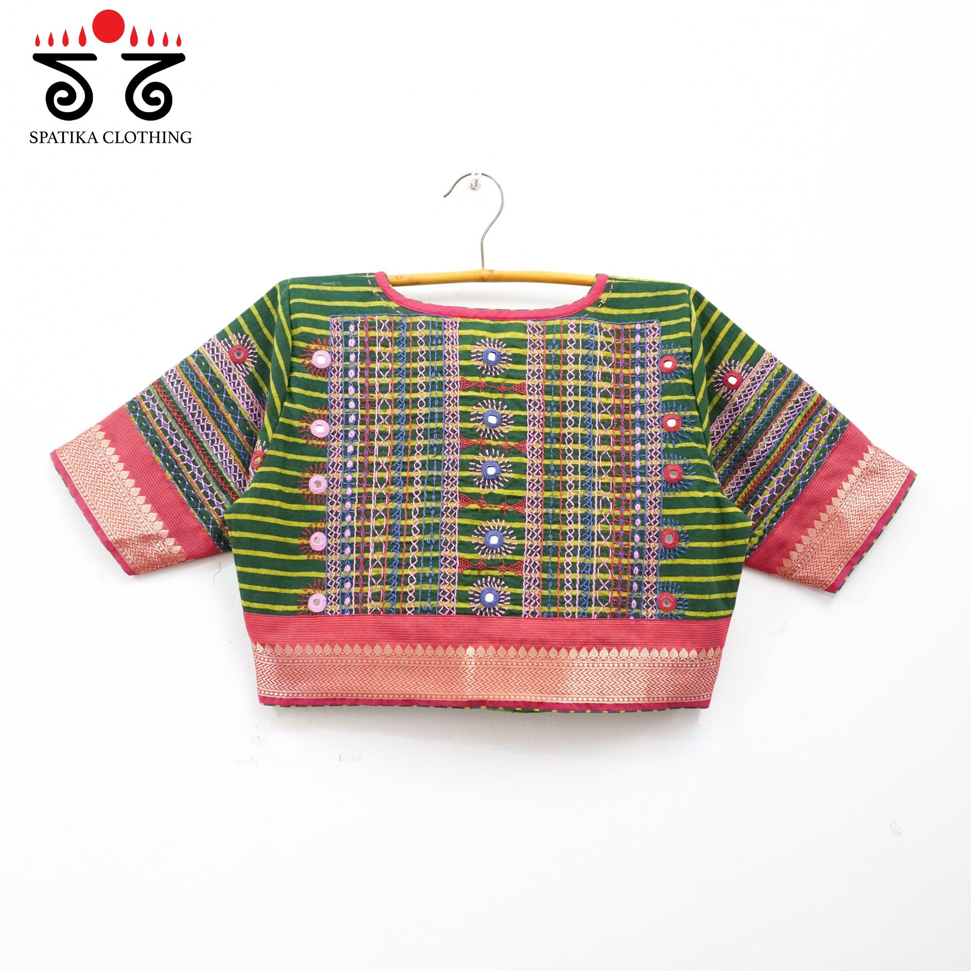 Green Kashi - Festive Lambani Blouse