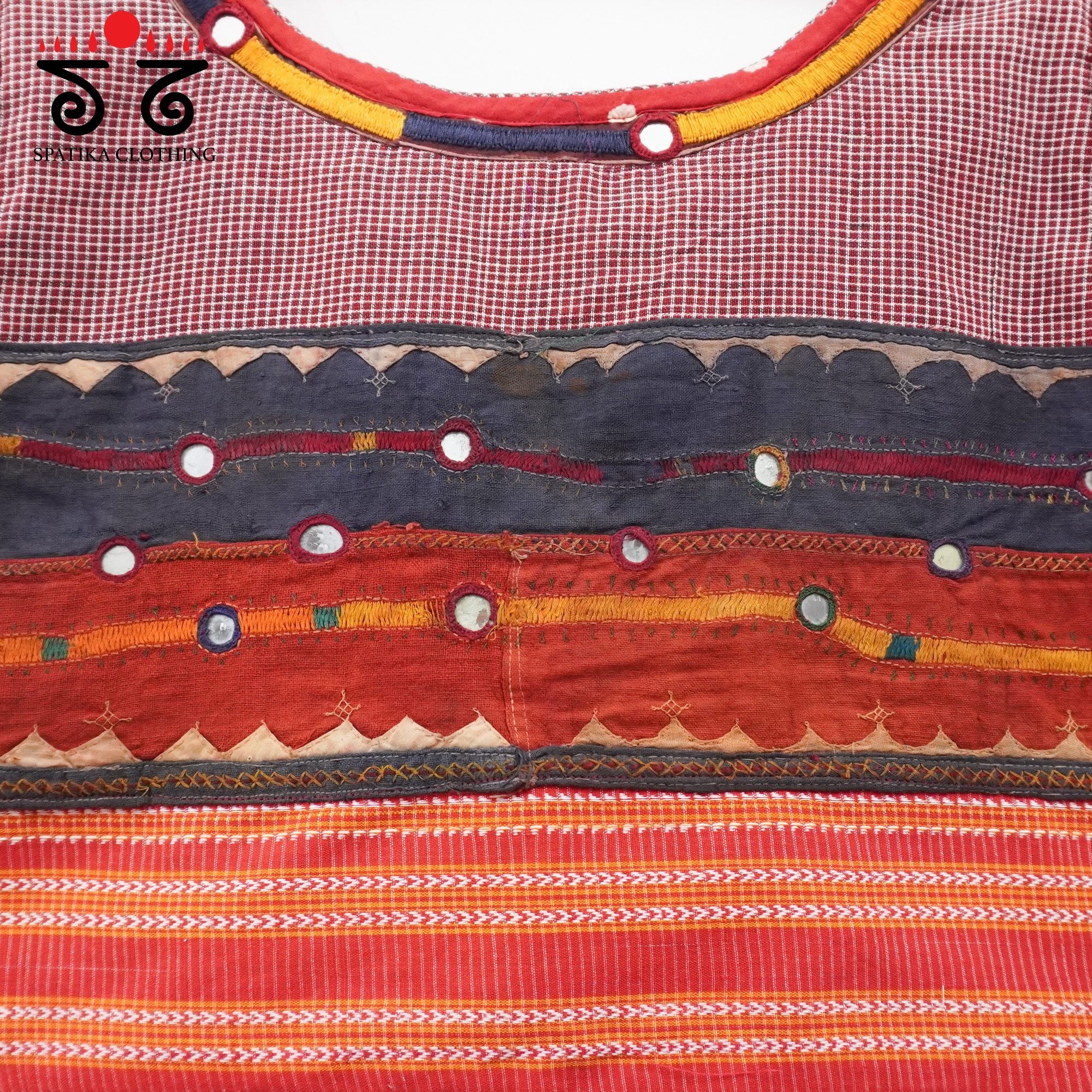 Red Lambani Bandhani Blouse - Vintage Borders