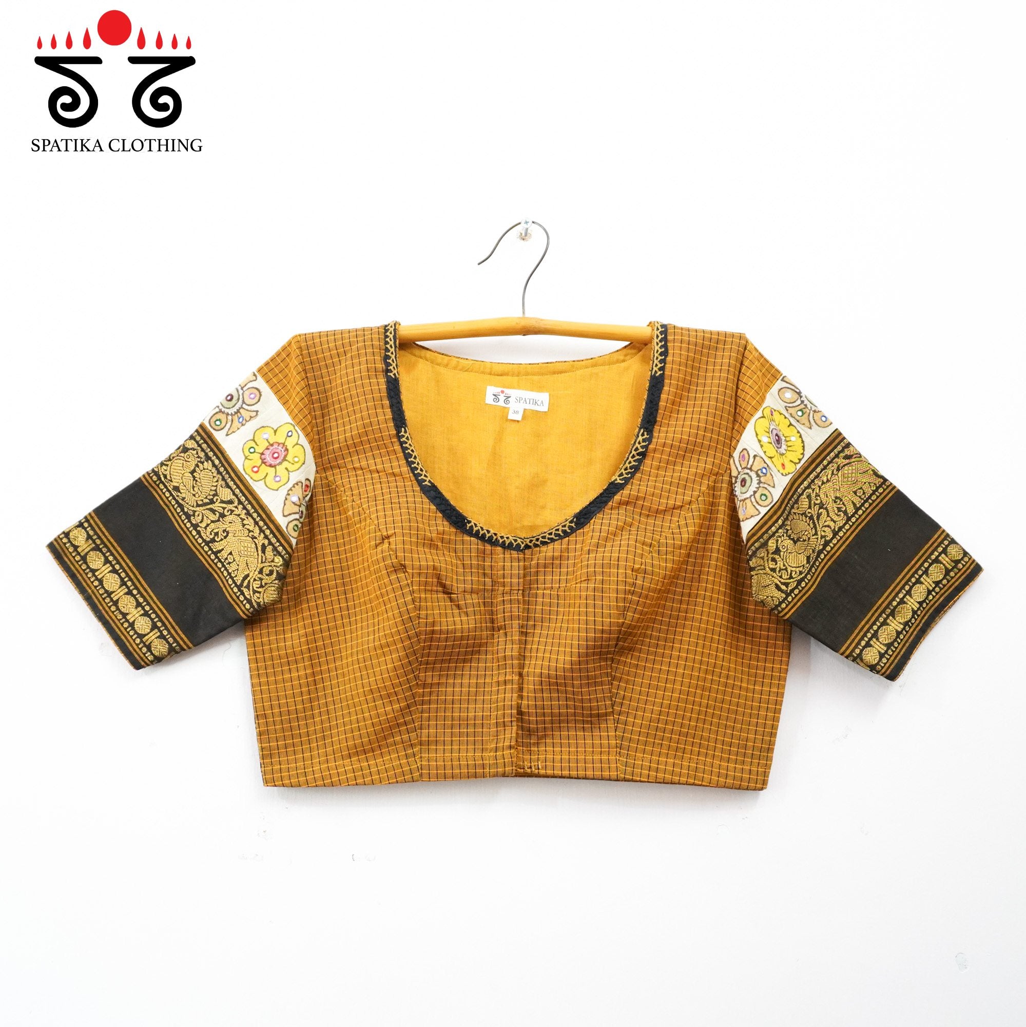 Mustard Yellow Chettinad - Pen Kalamkari Blouse