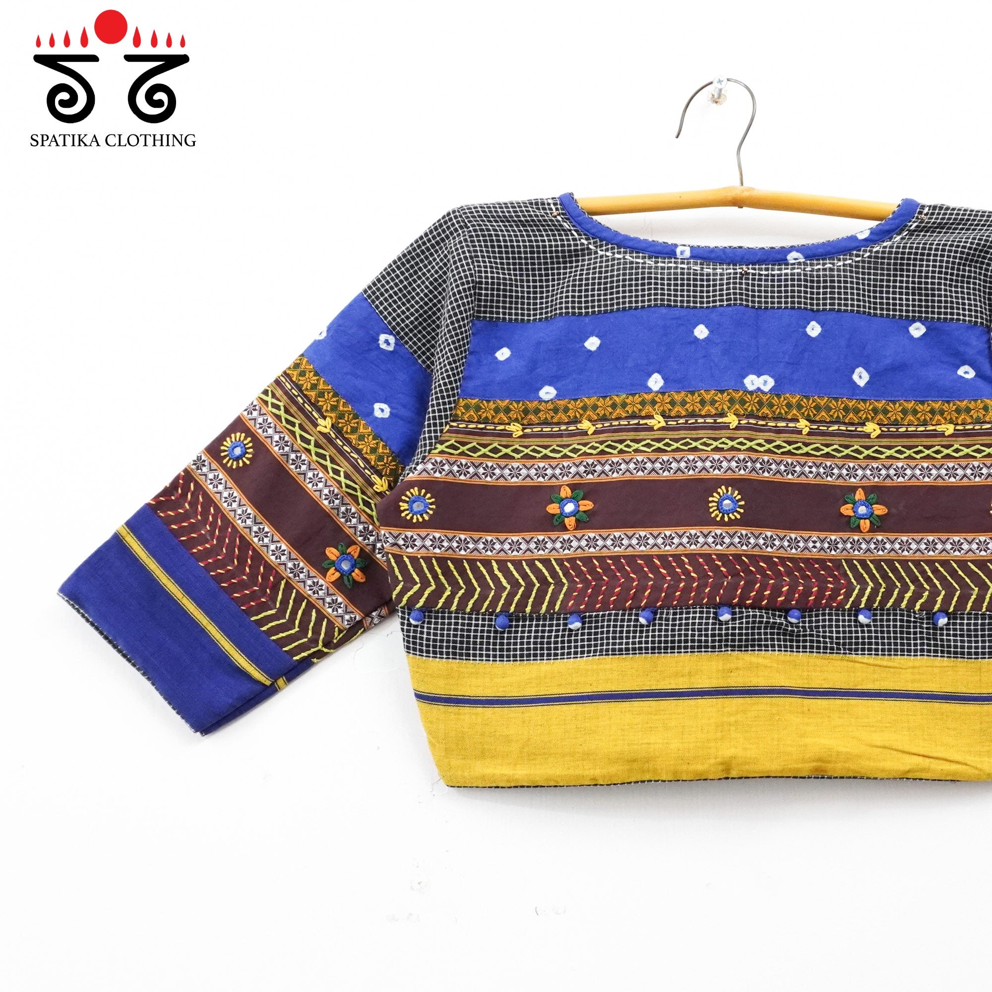 Blue Lambani Bandhani Blouse