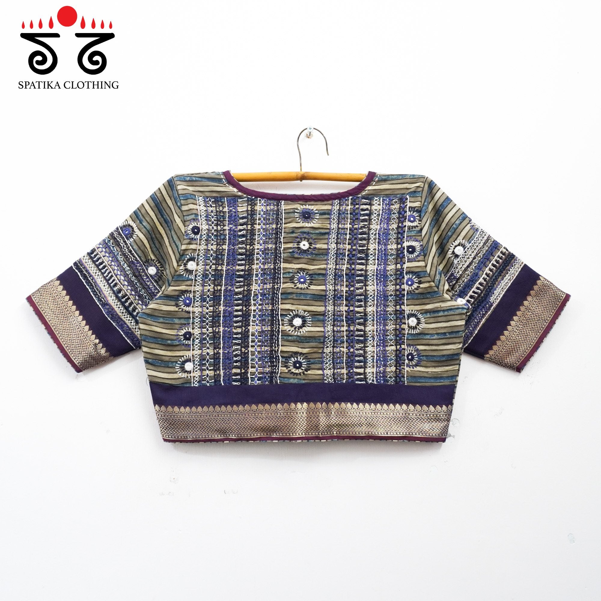 Blue Kashi - Festive Lambani Blouse