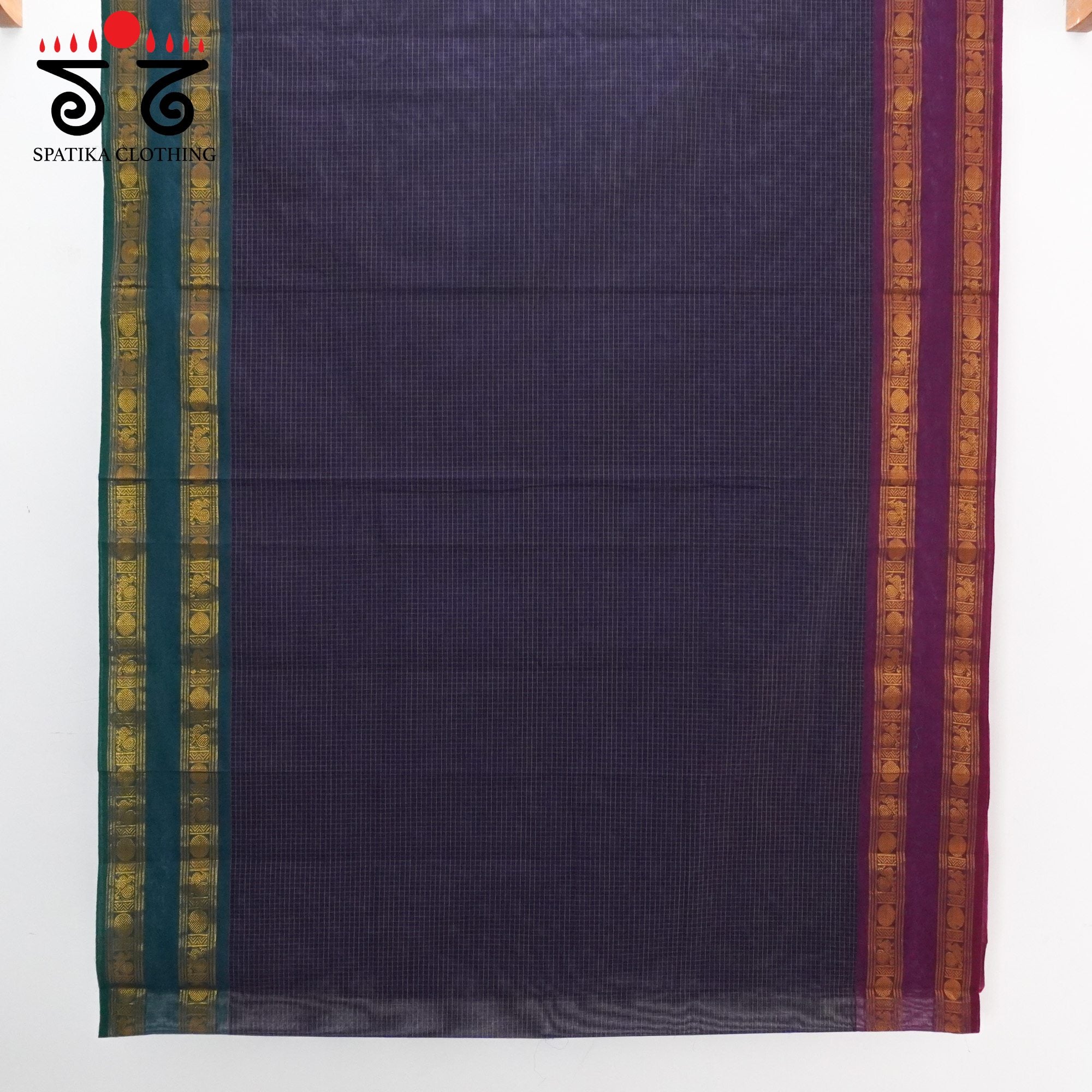 Blue Chettinad Cotton Saree