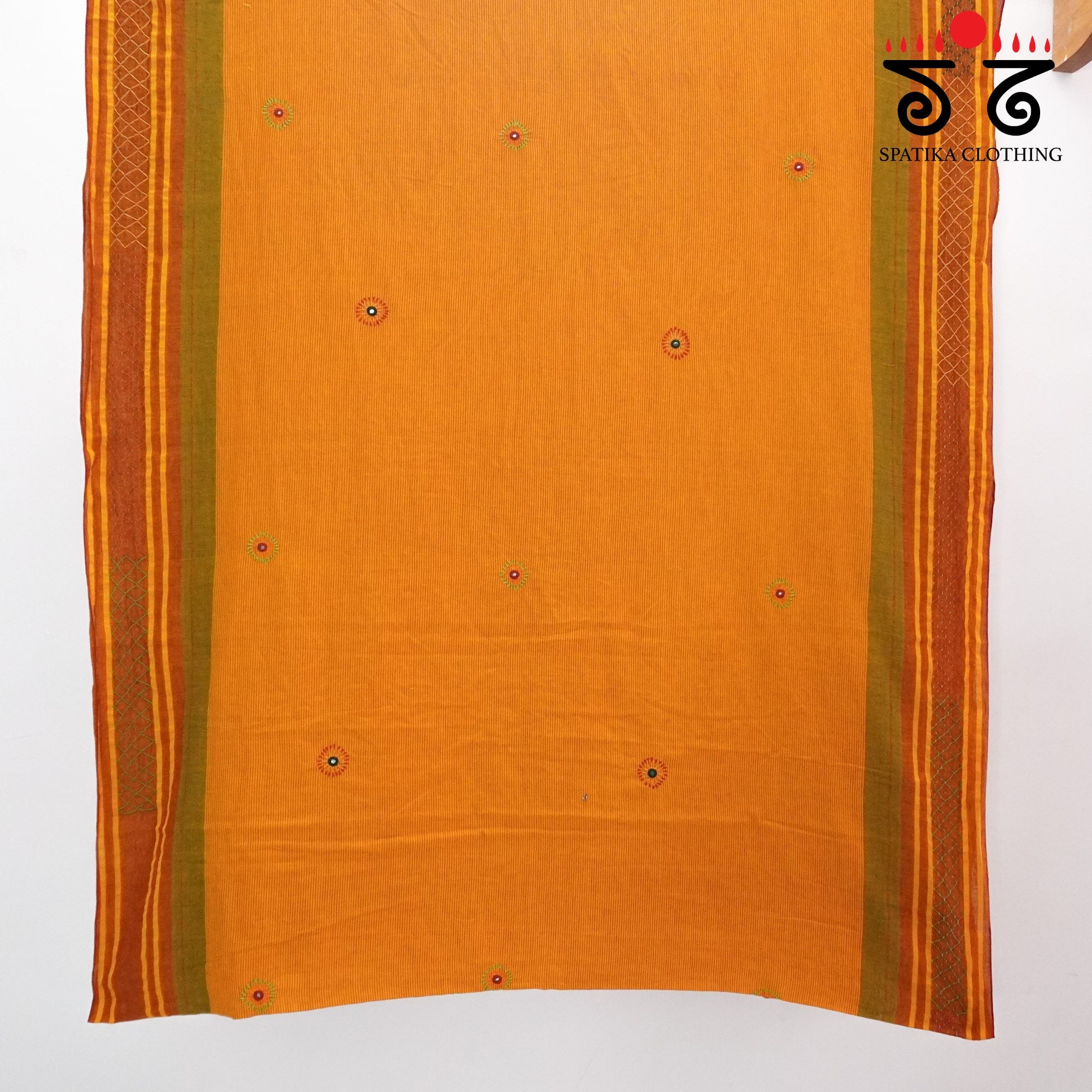 Sudha Kaddi Hand Embroidered Cotton Saree