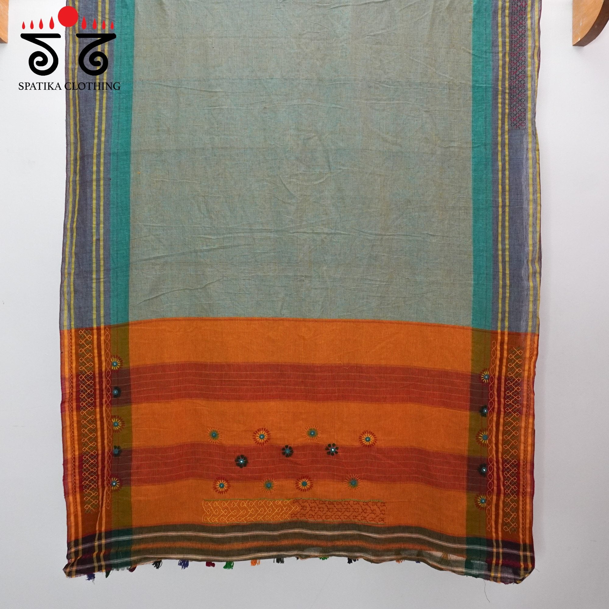 Sudha Kaddi Hand Embroidered Cotton Saree