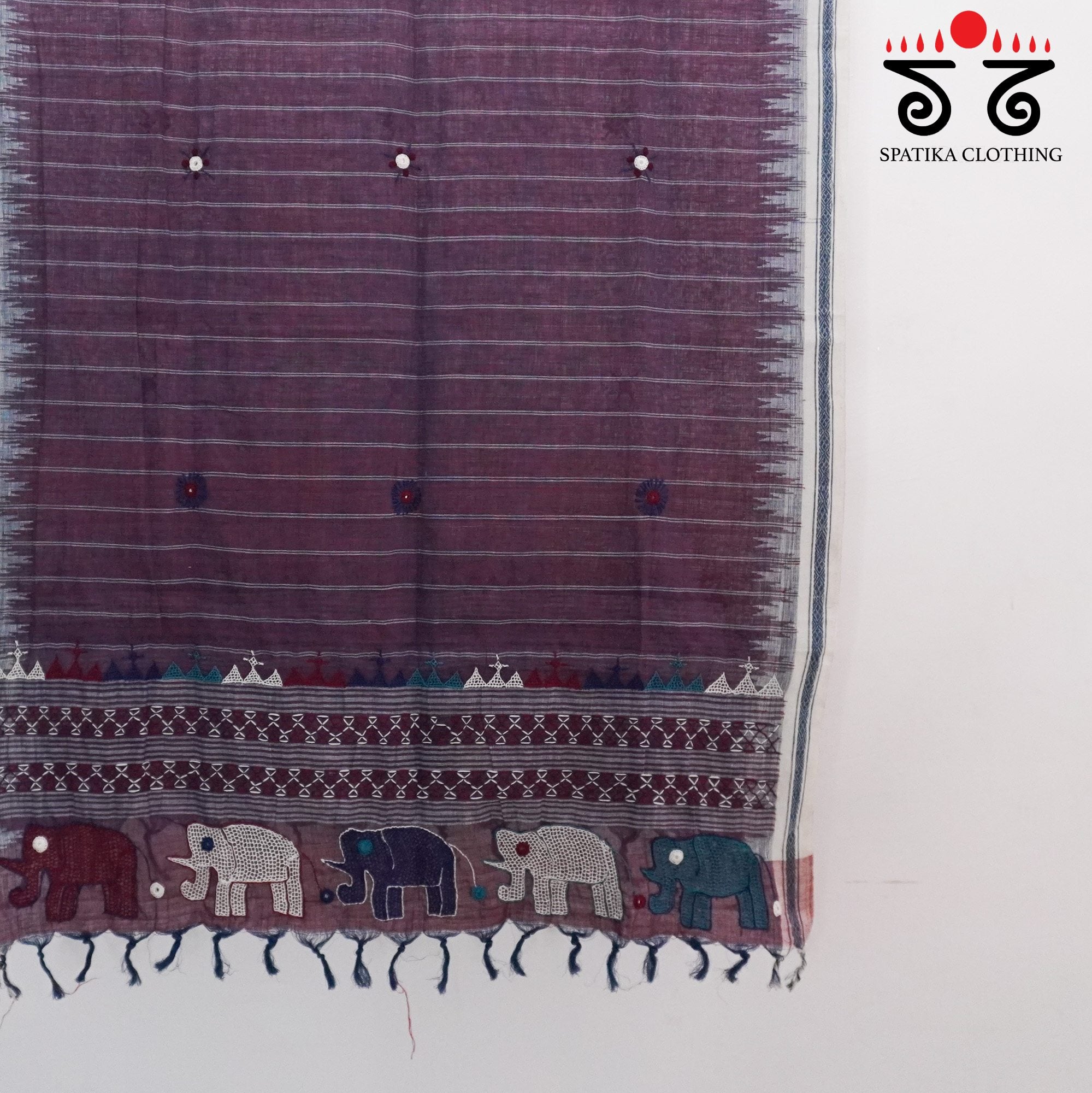 Ponduru Hand Embroidered Dupatta