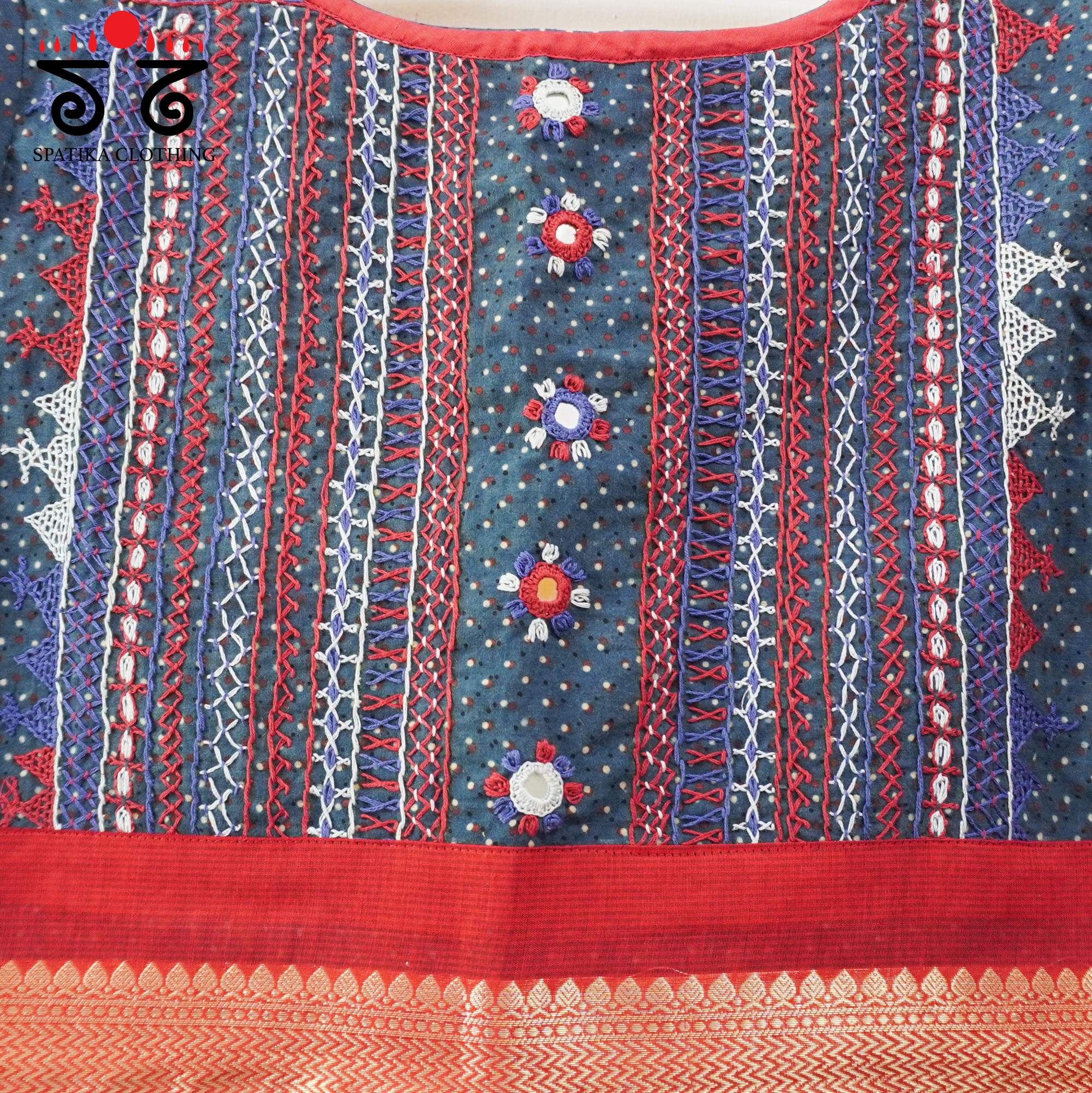 Blue Kashi - Festive Lambani Blouse