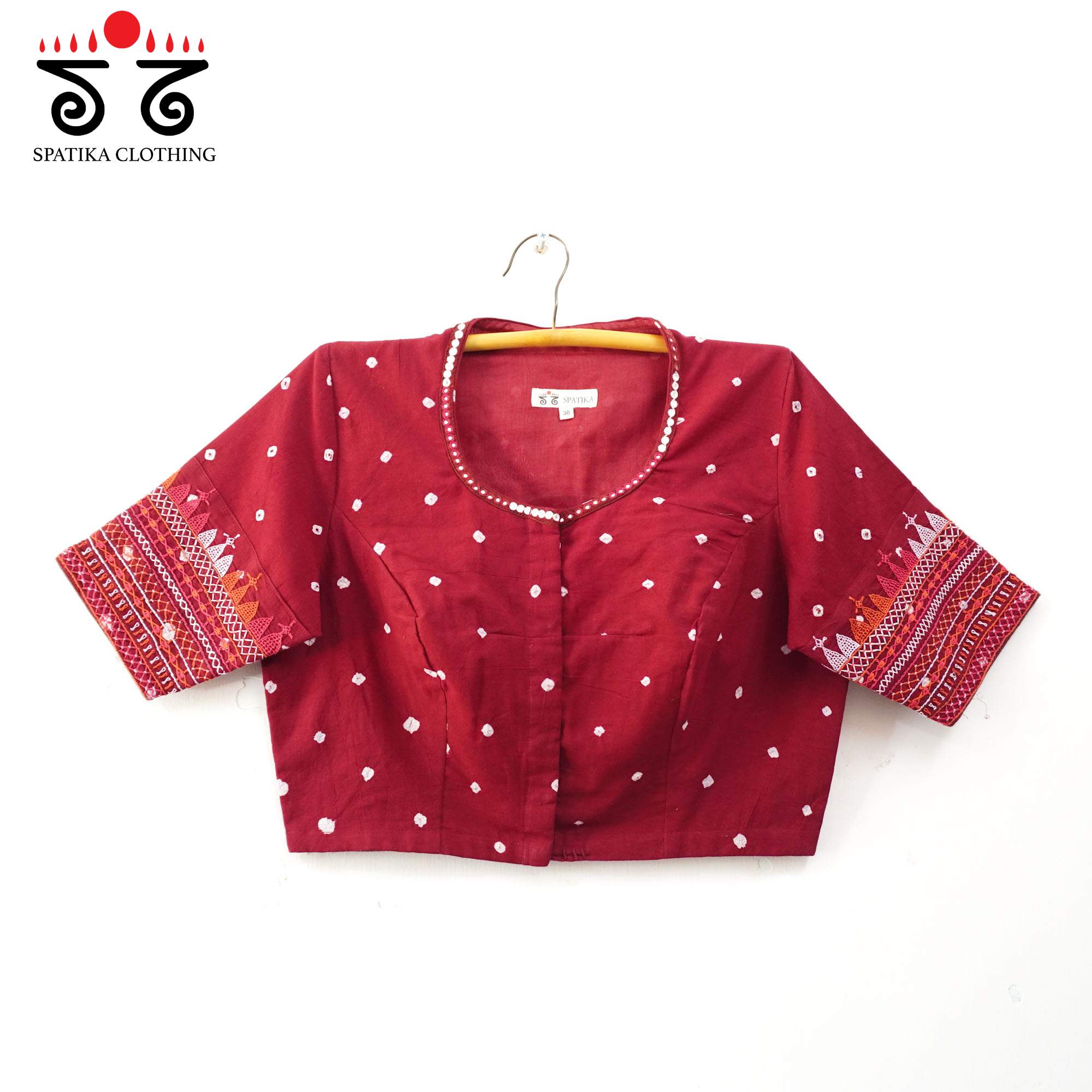 Red Lambani - Bandhani blouse