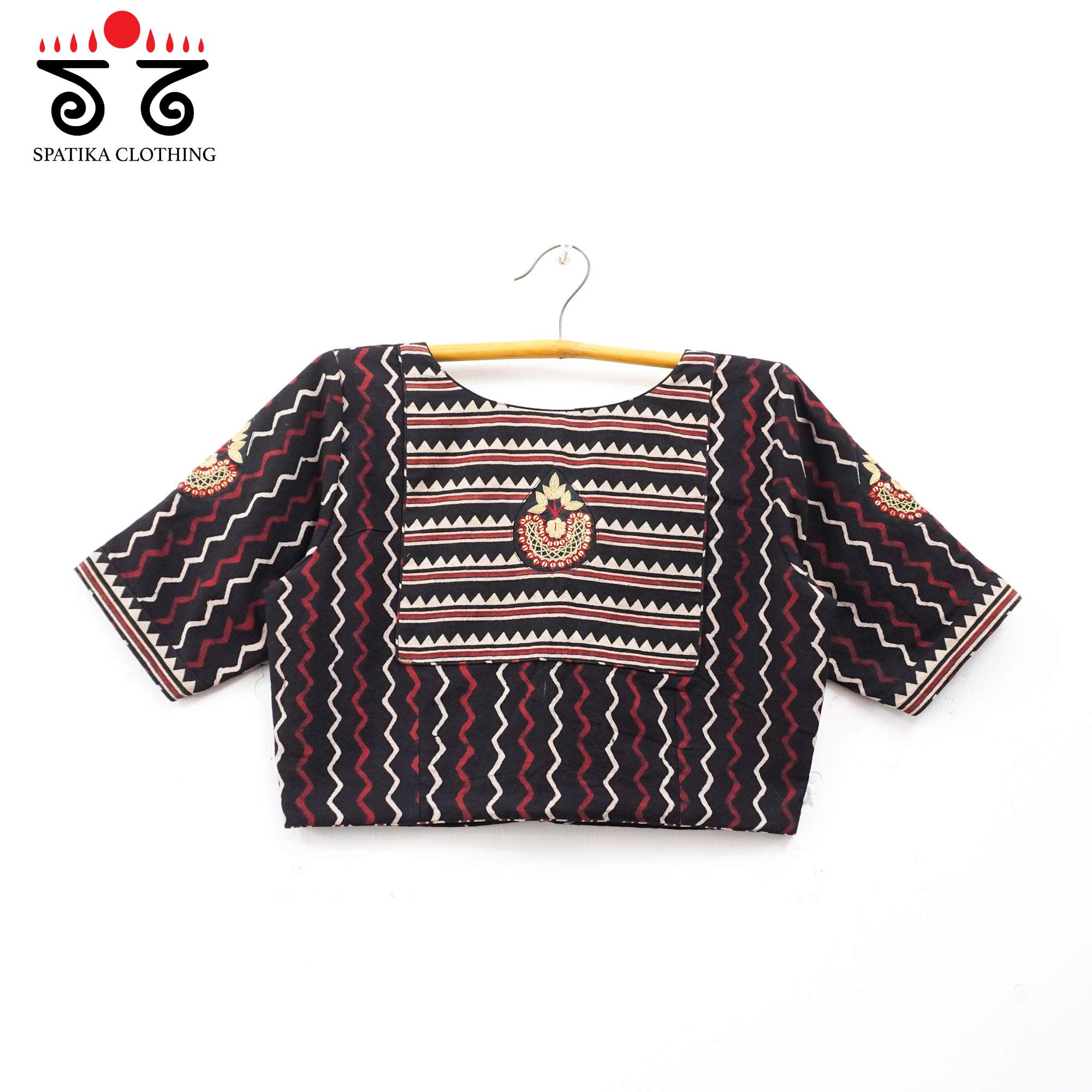 The Inlay & Yoke - Handcrafted Blouse in Natural Dyes