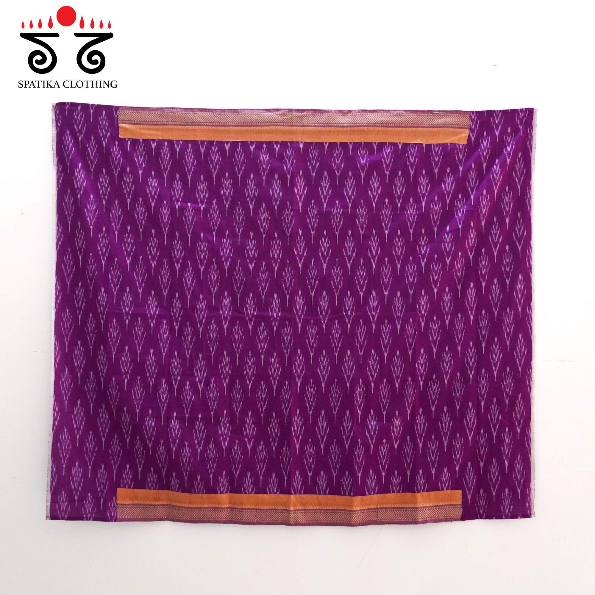 Magenta Andhra Cotton Saree with Special Blouse