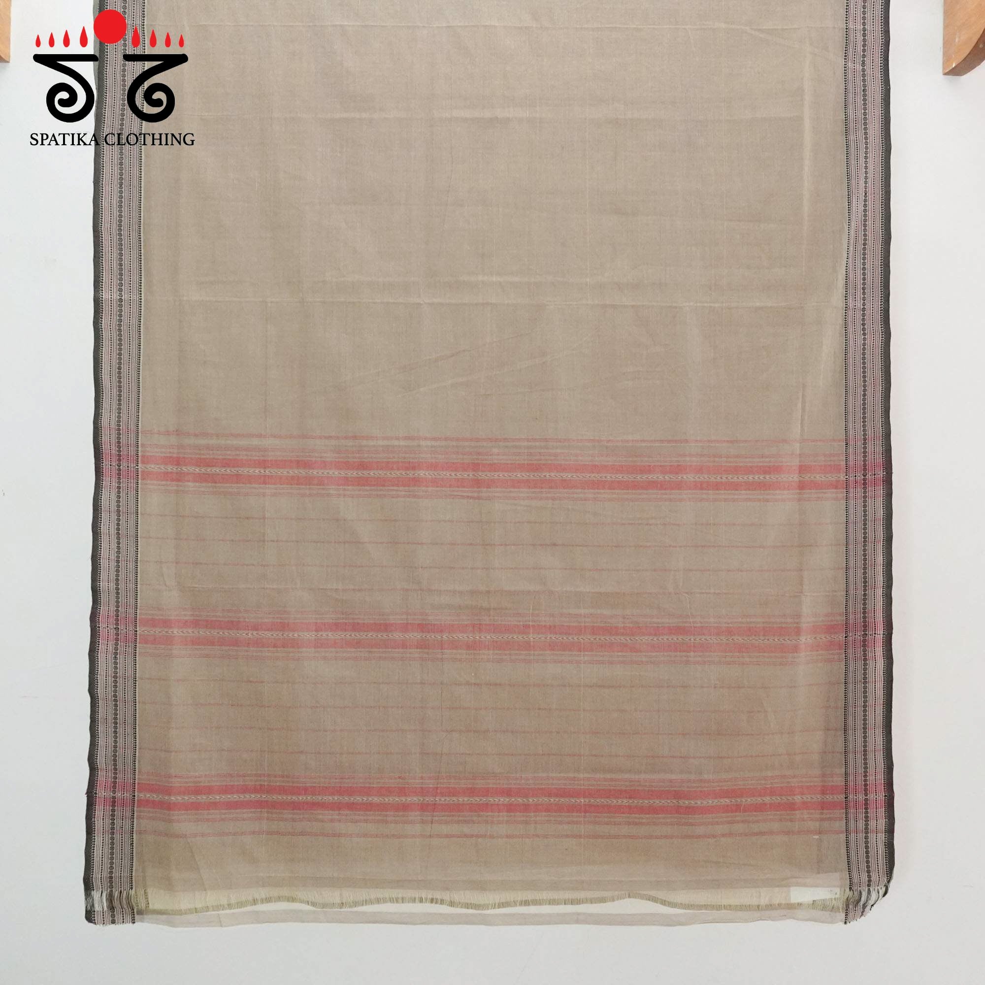 Beige Andhra Handwoven Cotton Saree With Special Blouse
