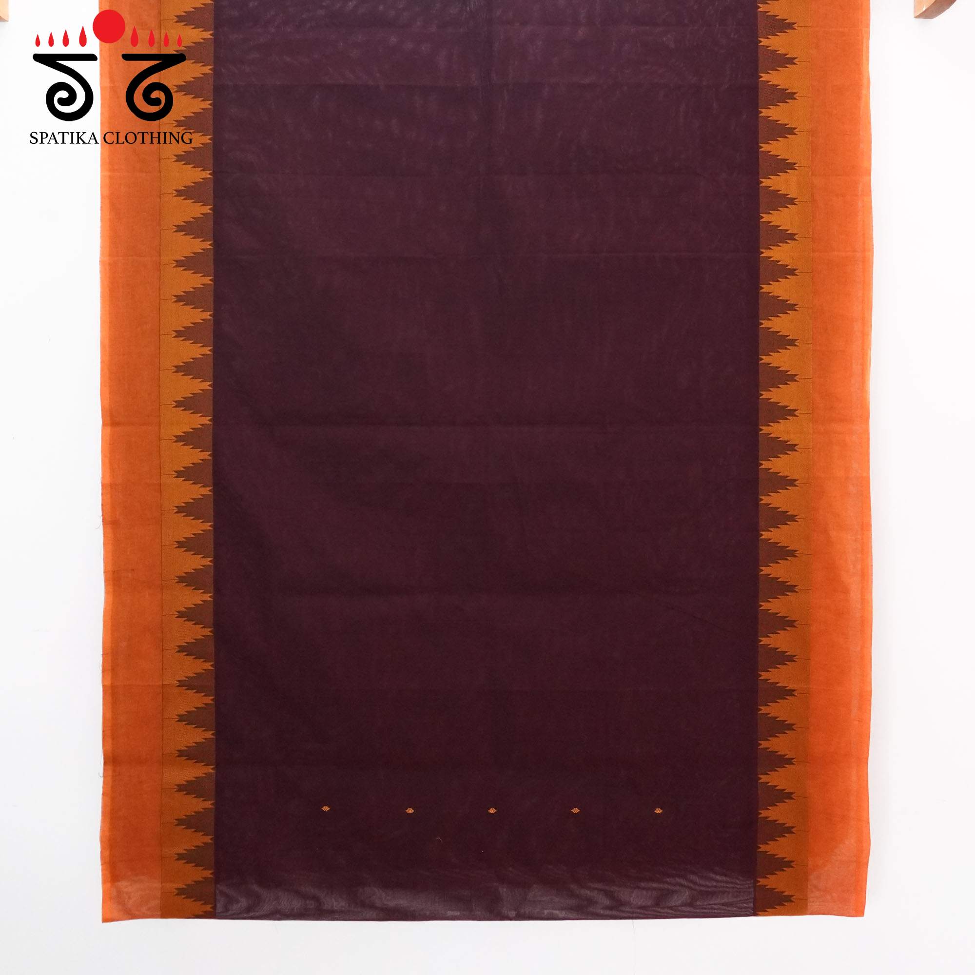 Maroon Chettinad Cotton Saree