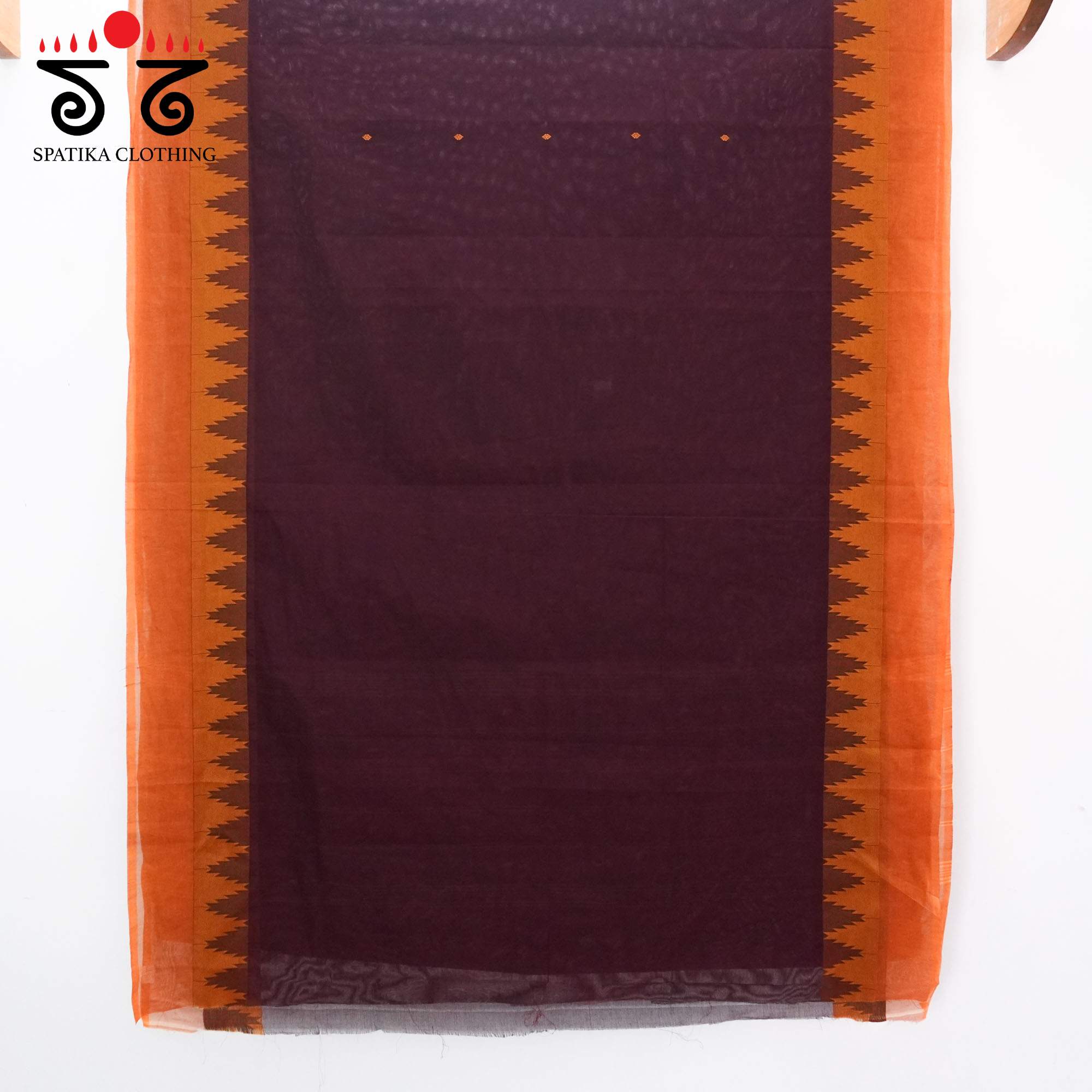 Maroon Chettinad Cotton Saree