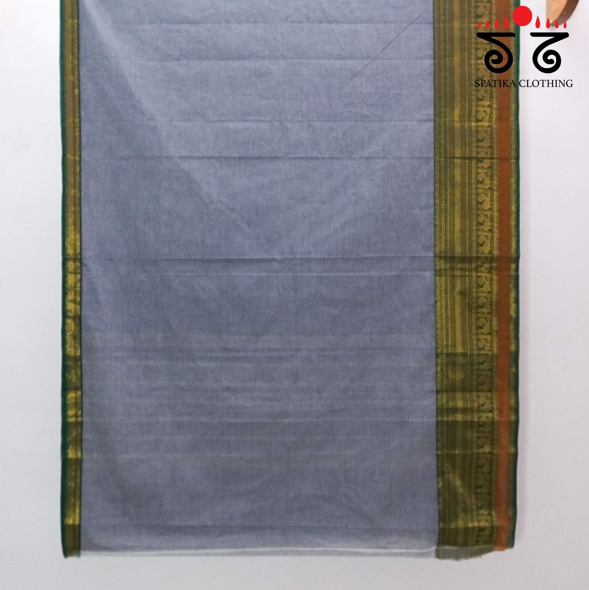 Grey Chettinad Cotton Saree