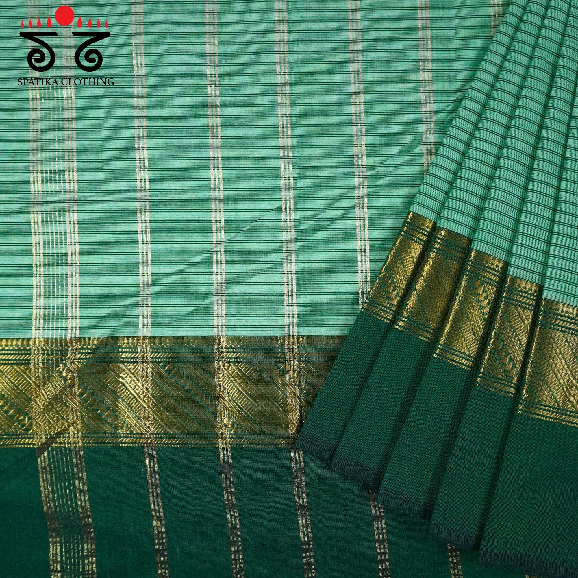 Green Chettinad Cotton Saree