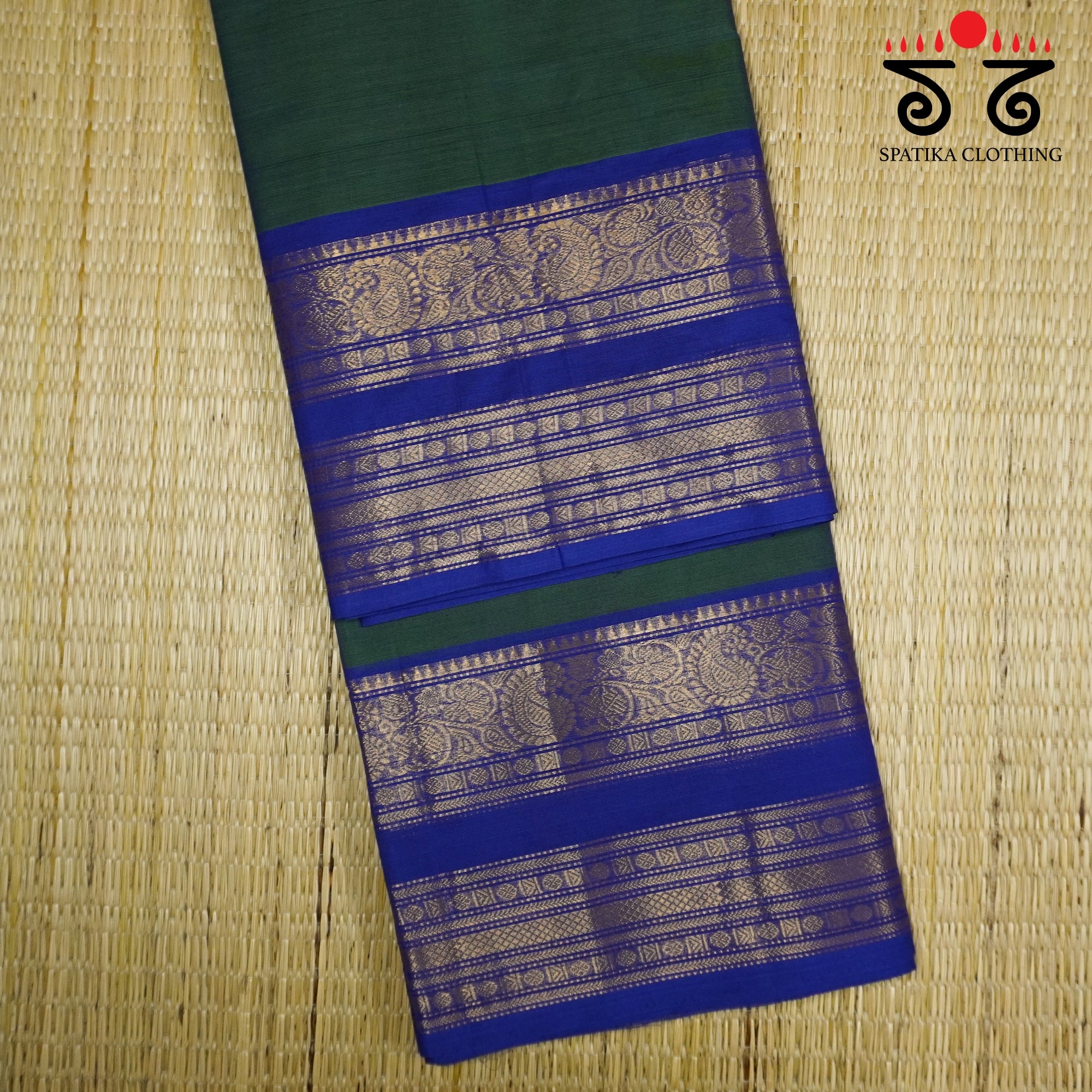 Green Chettinad Cotton Saree