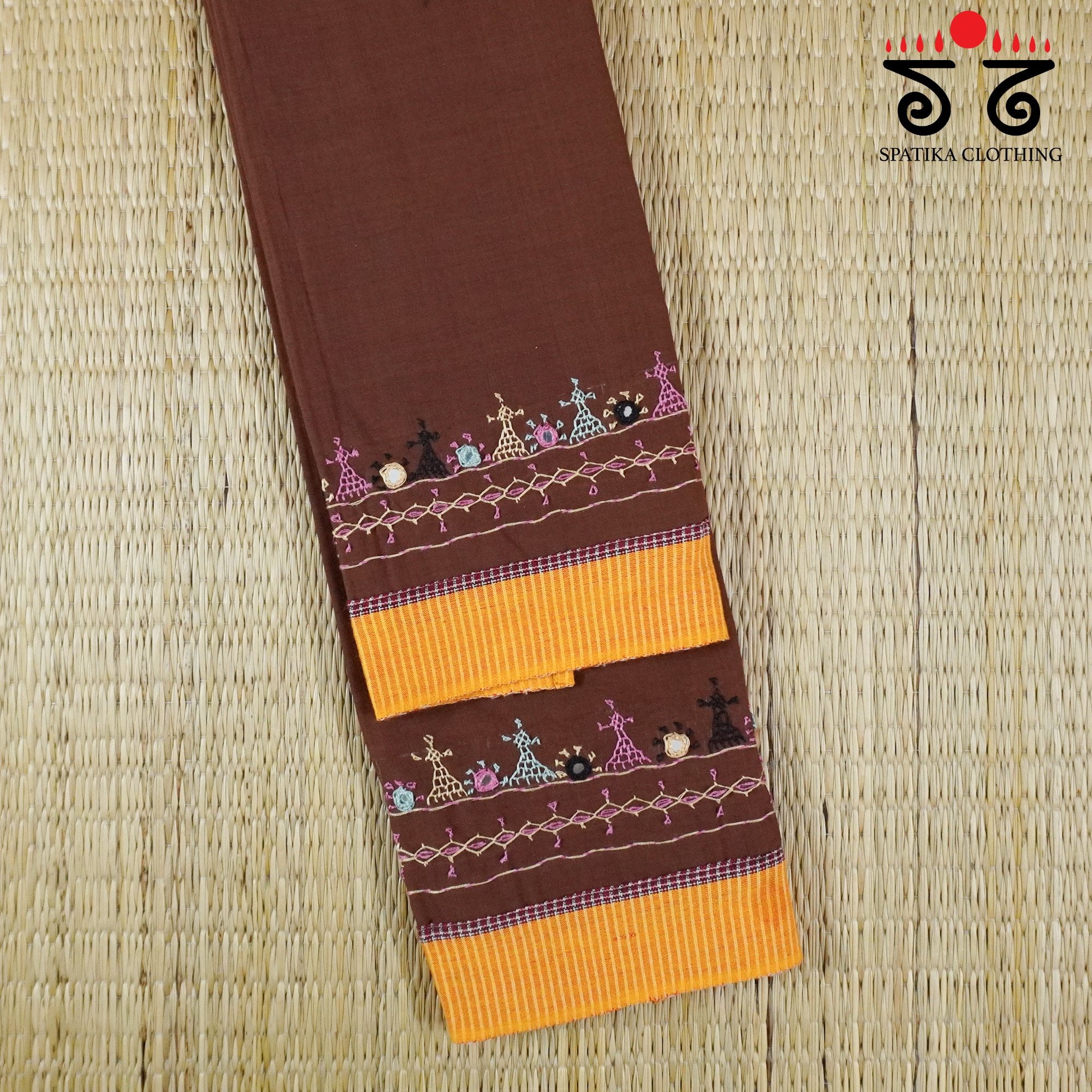 Lambani Hand-embroidered Blouse Fabric