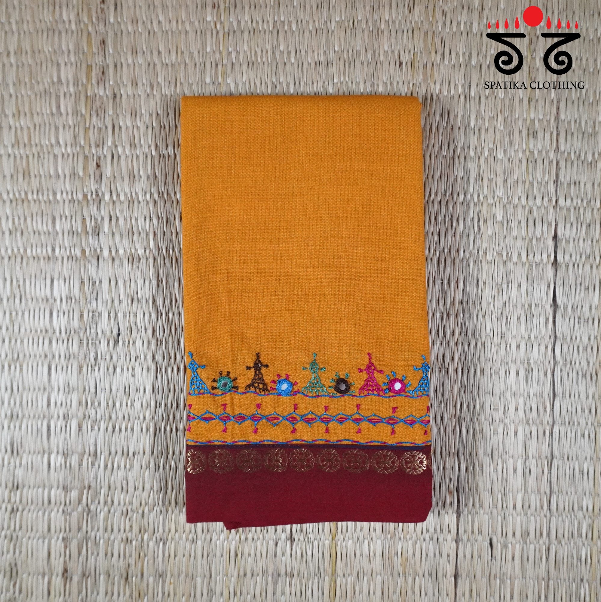 Lambani Hand-embroidered Blouse Fabric